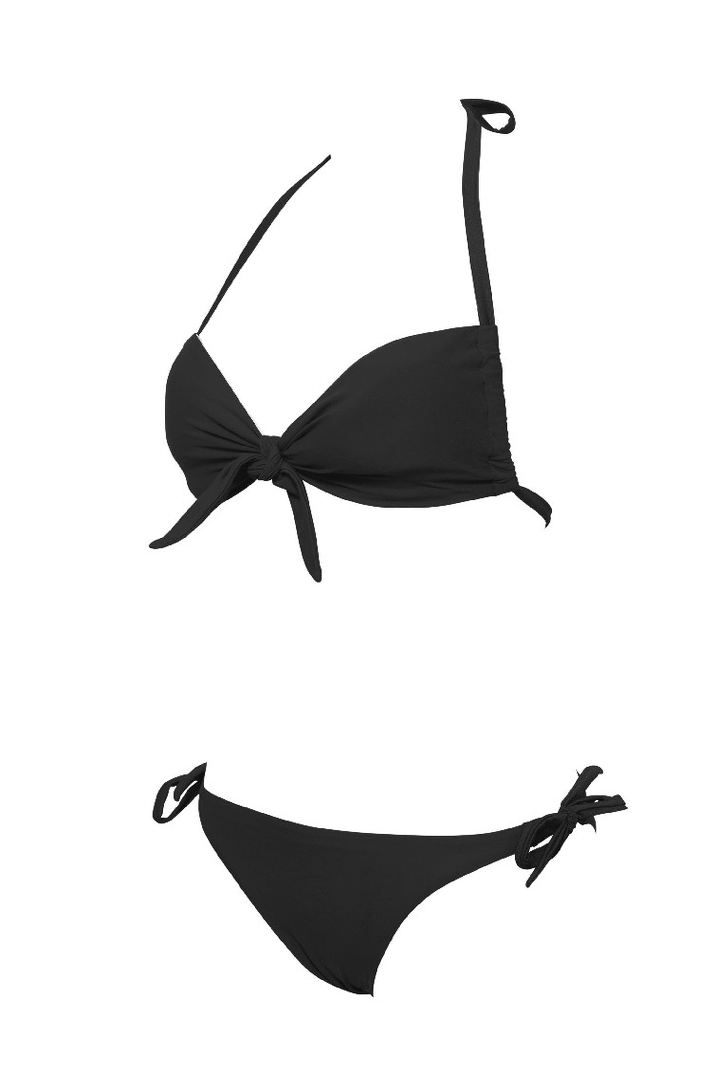 W SOLID BANDEAU TWO PIECES BLACK-BLACK 7