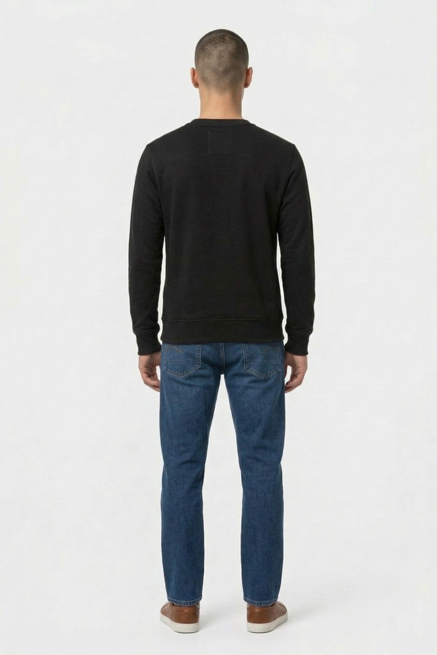 OLD SKOOL CREW SWEAT L/S DK BLACK 2