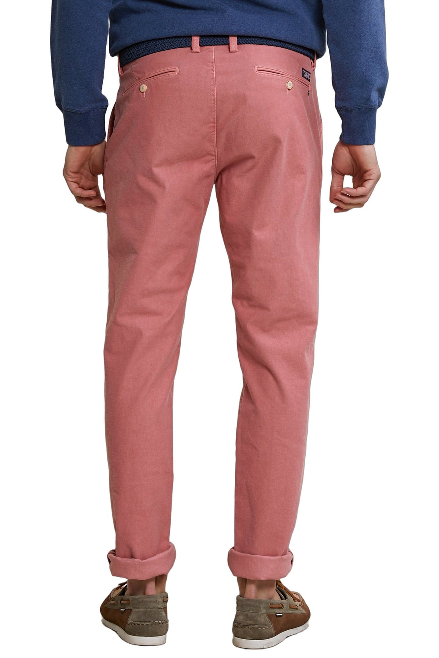 SLIM FIT BASIC CHINO PANTS STRETCH MAHOGANY 3