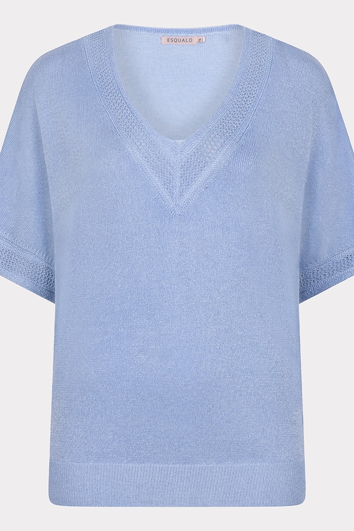 SWEATER BATWING POINTELLE LUREX SKY BLUE 4
