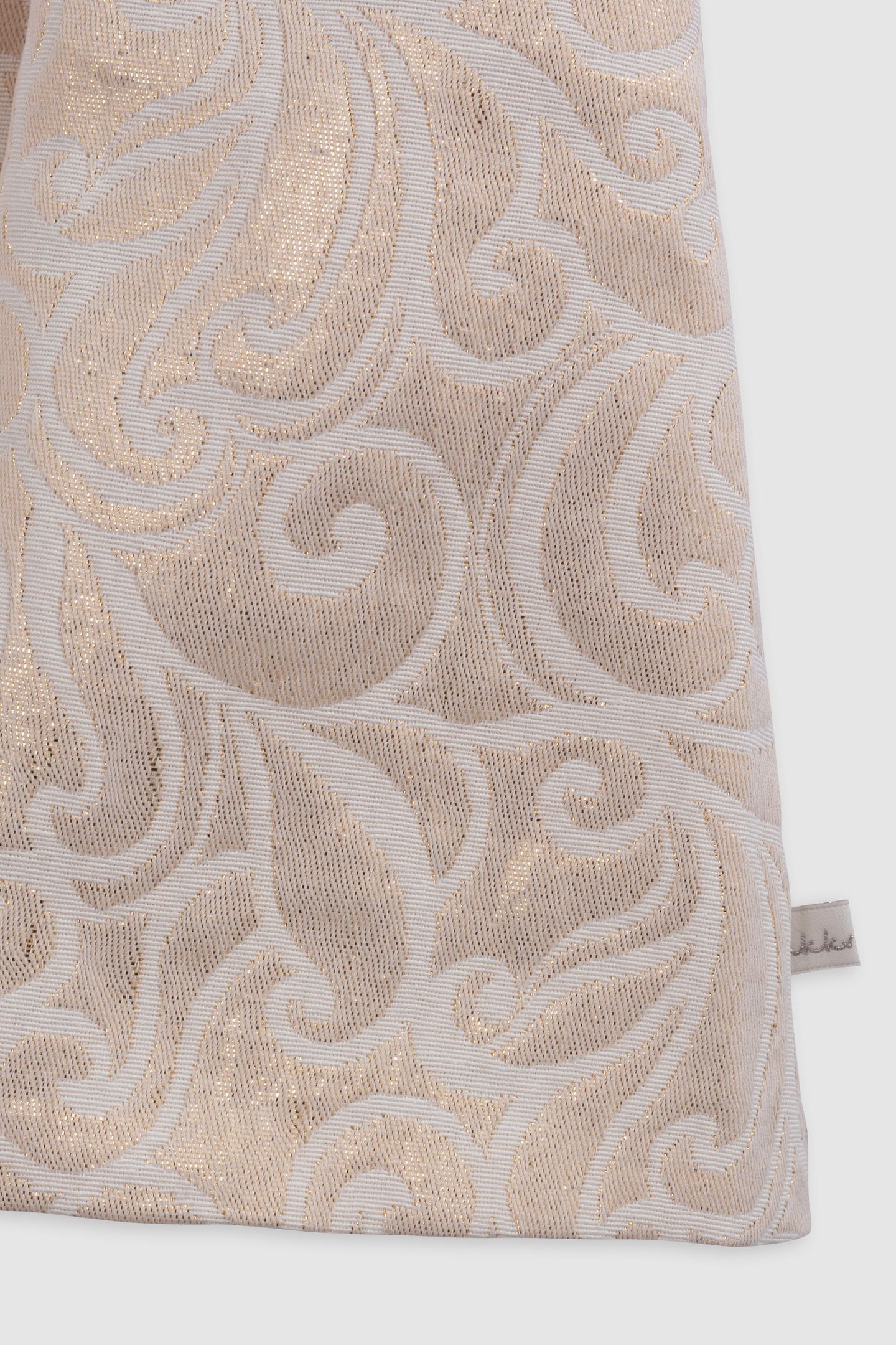 GOLD BAROQUE JACQUARD SHORT SKIRT 4