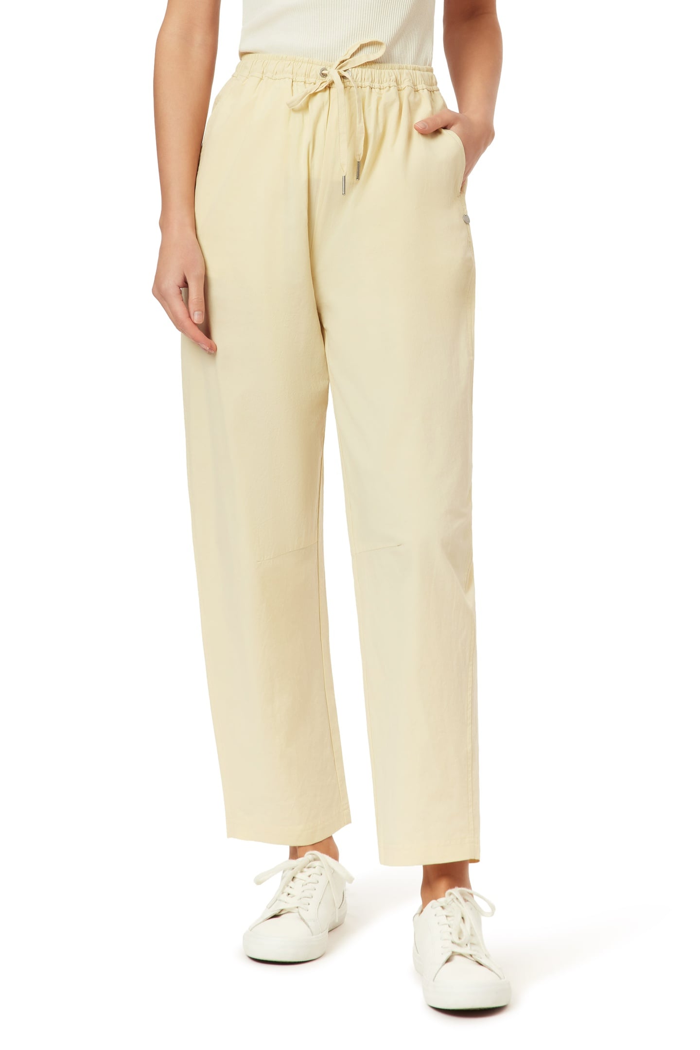 BARREL LEG PANTS CHINO GREEN 1