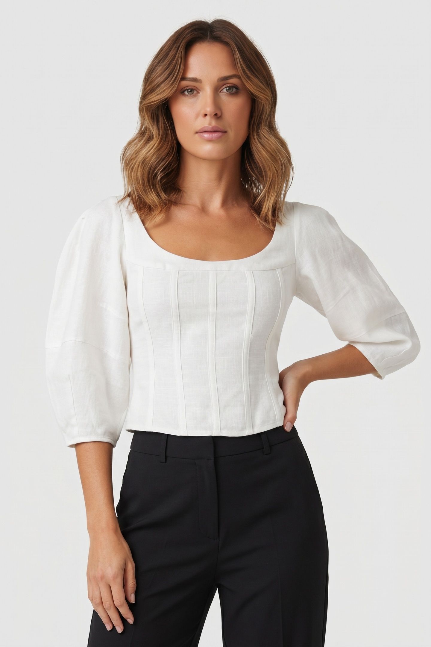 CLARE BLOUSE WHITE 1