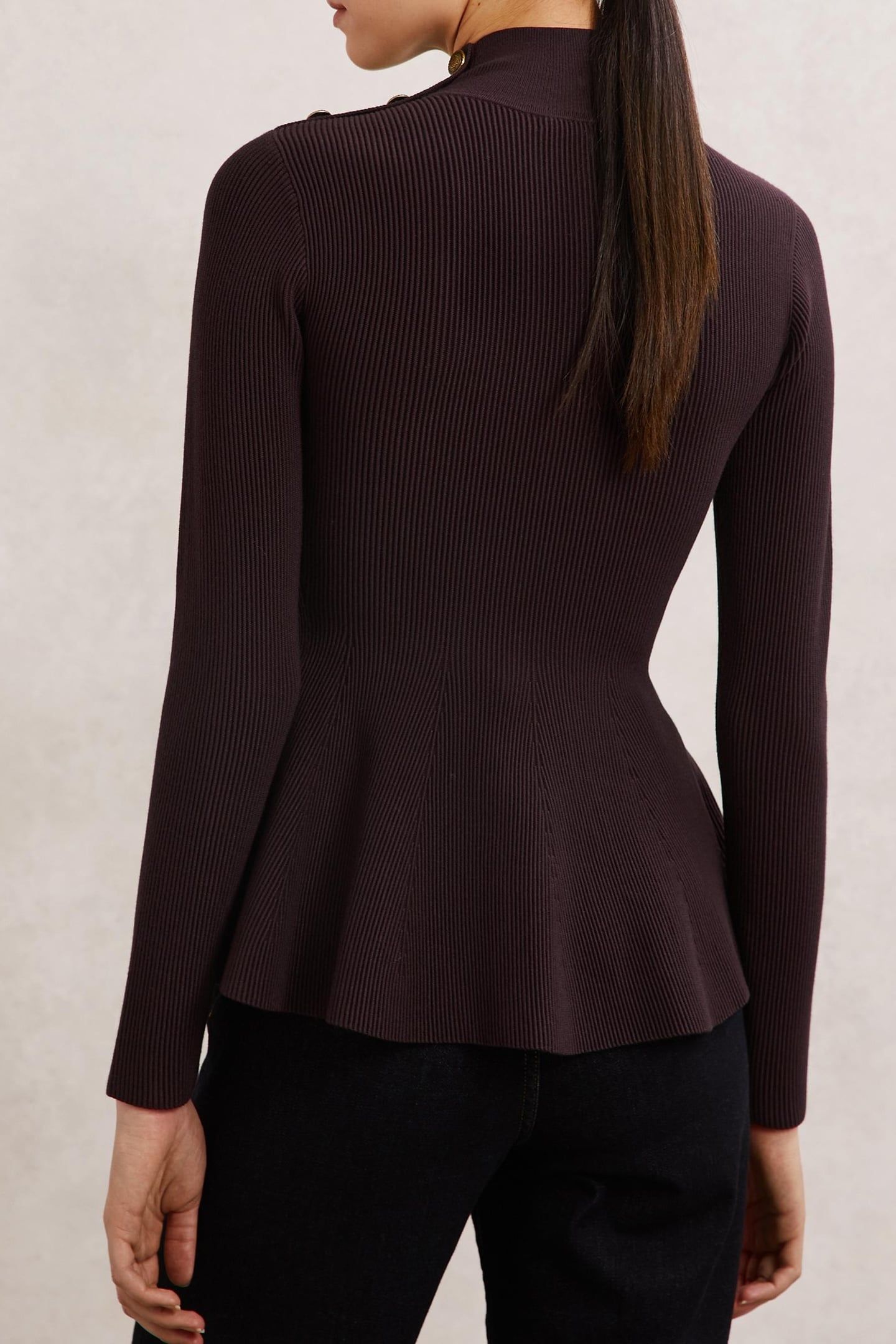 PEPLUM KNIT BURGUNDY 3