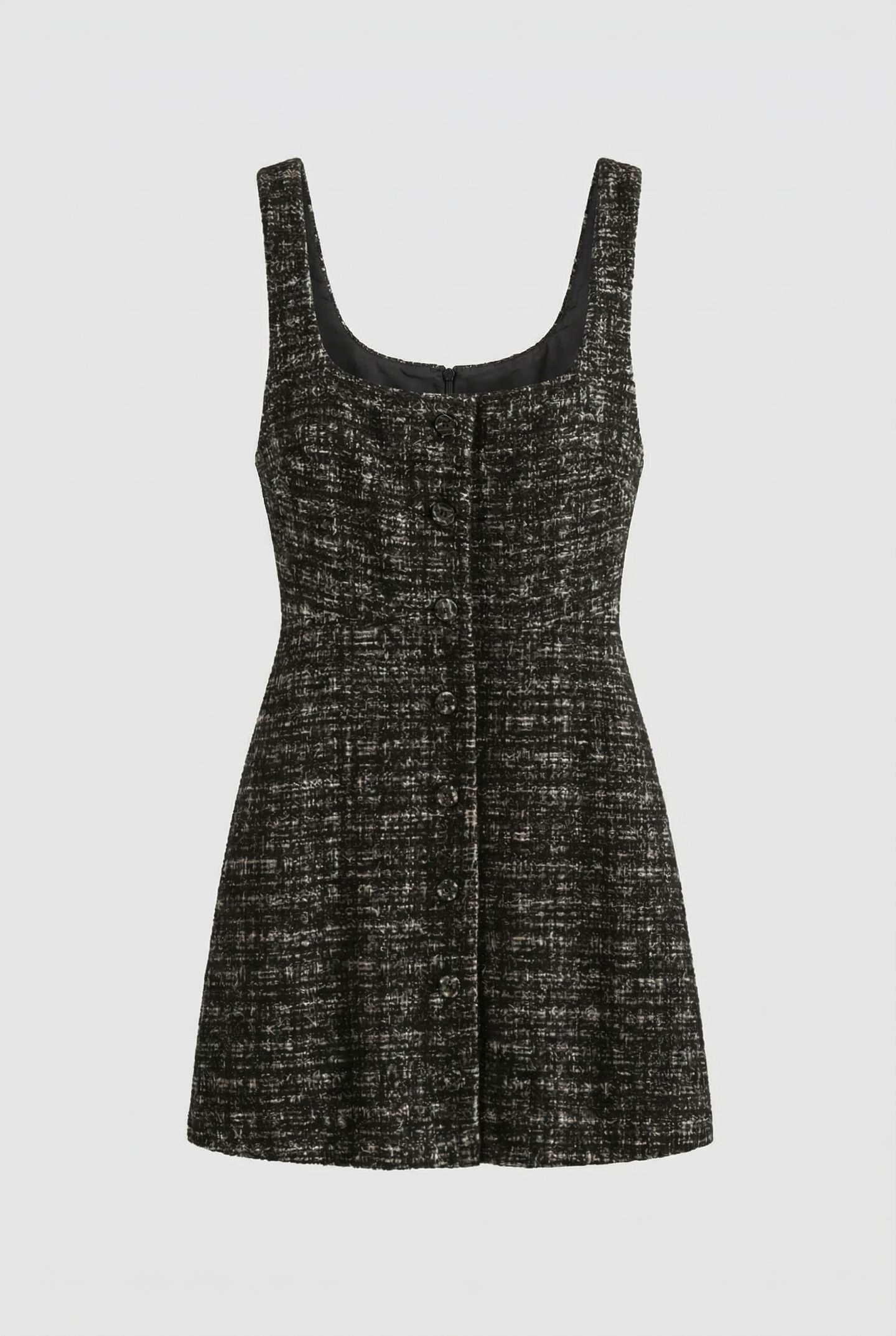 ROSALI TWEED DRESS BLACK 3