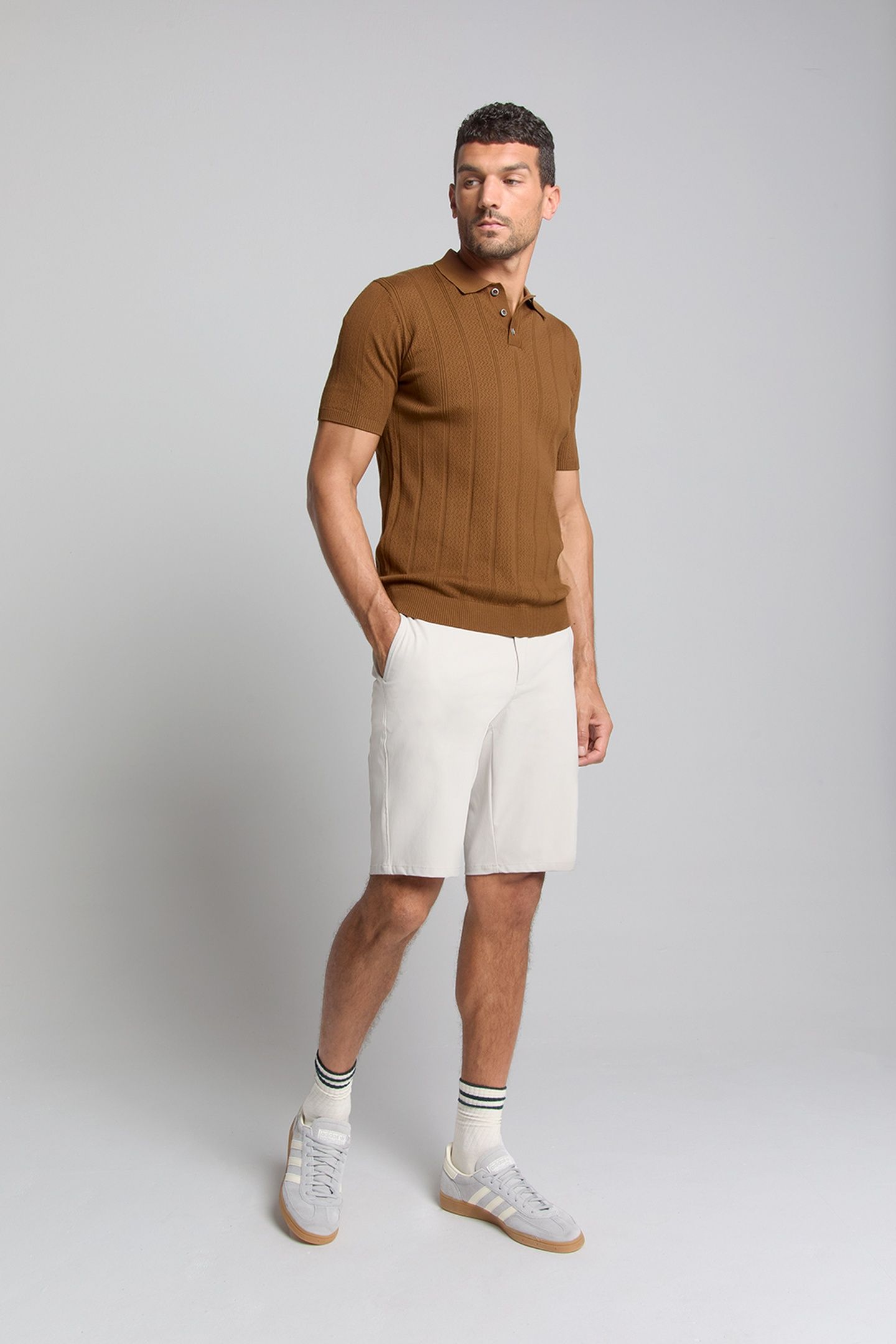 SHORT CHINO JERSEY TRAVEL SAND 2