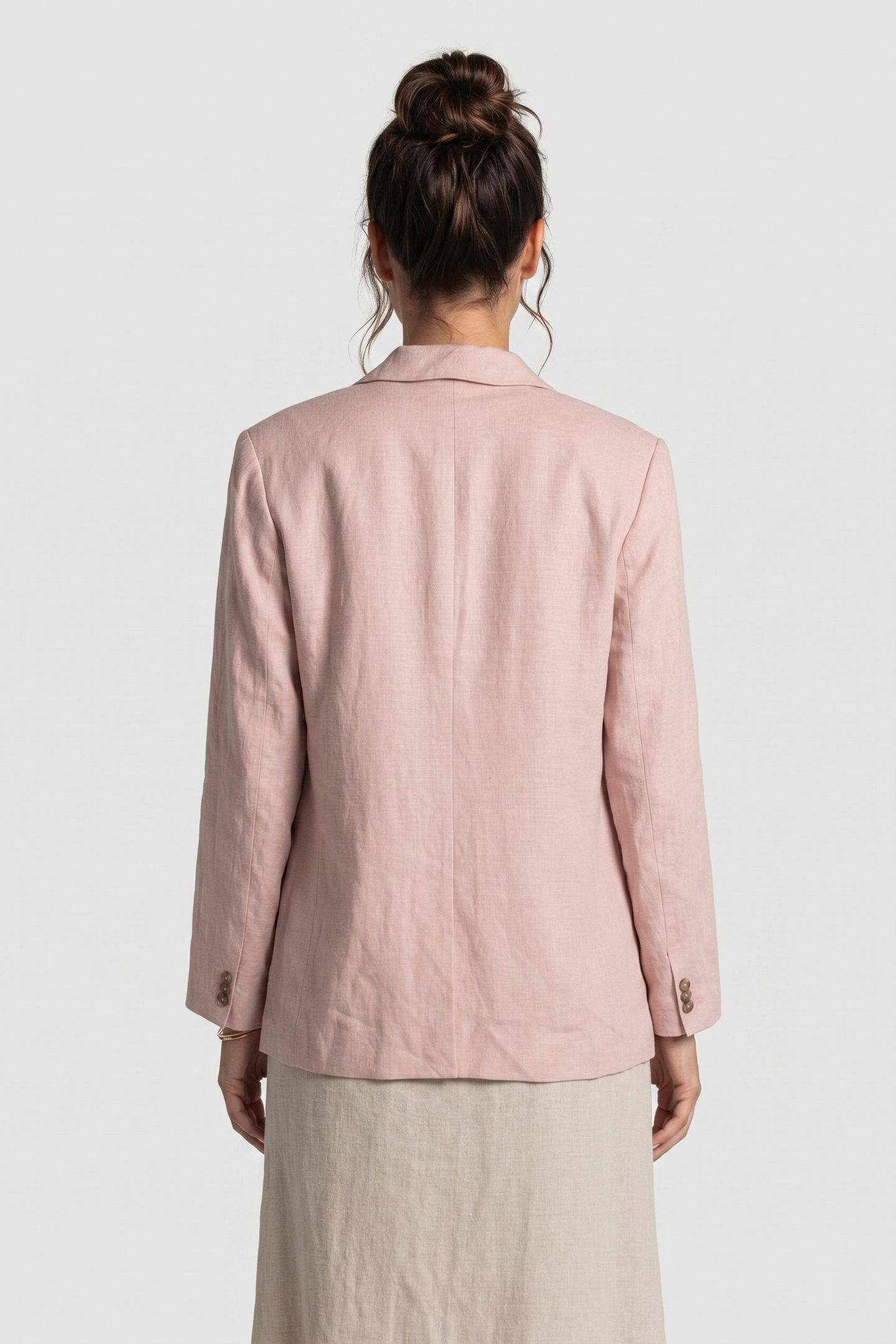 ILONA LINNEN BLAZER ORANGE 2