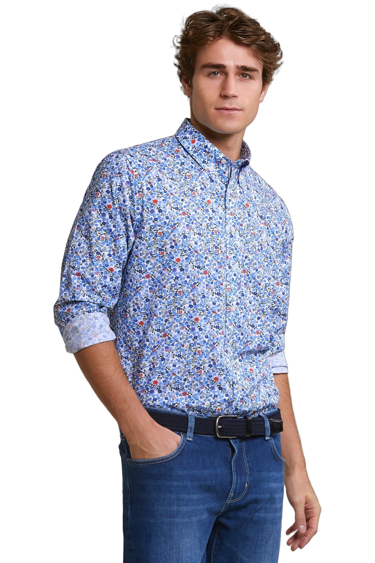CUSTOM FIT FLORAL SHIRT MULTI 1