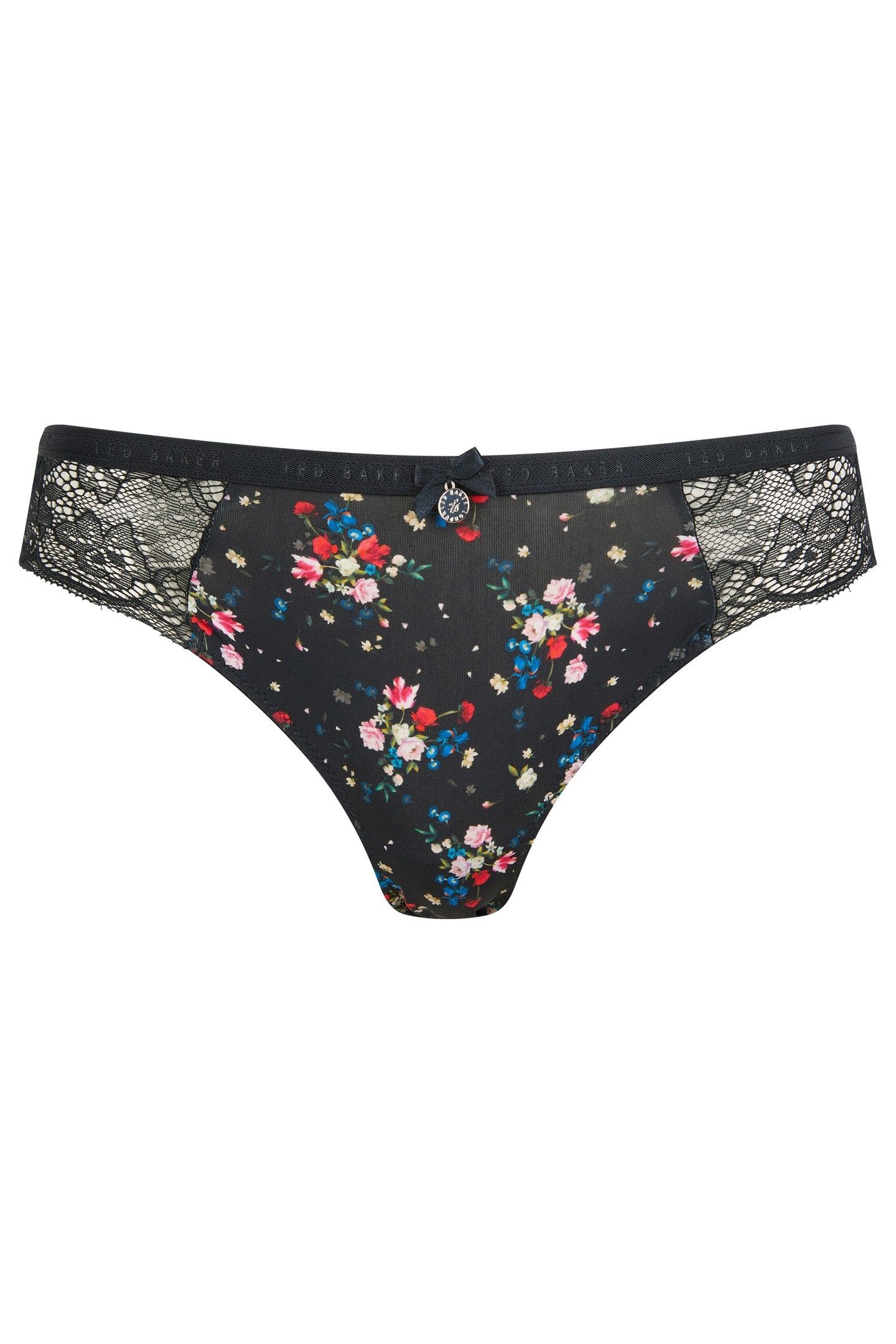 YELENA 3PK PRINT AND PLAIN BRIEF EGRET/JET BLACK/BLACK FLORA 3