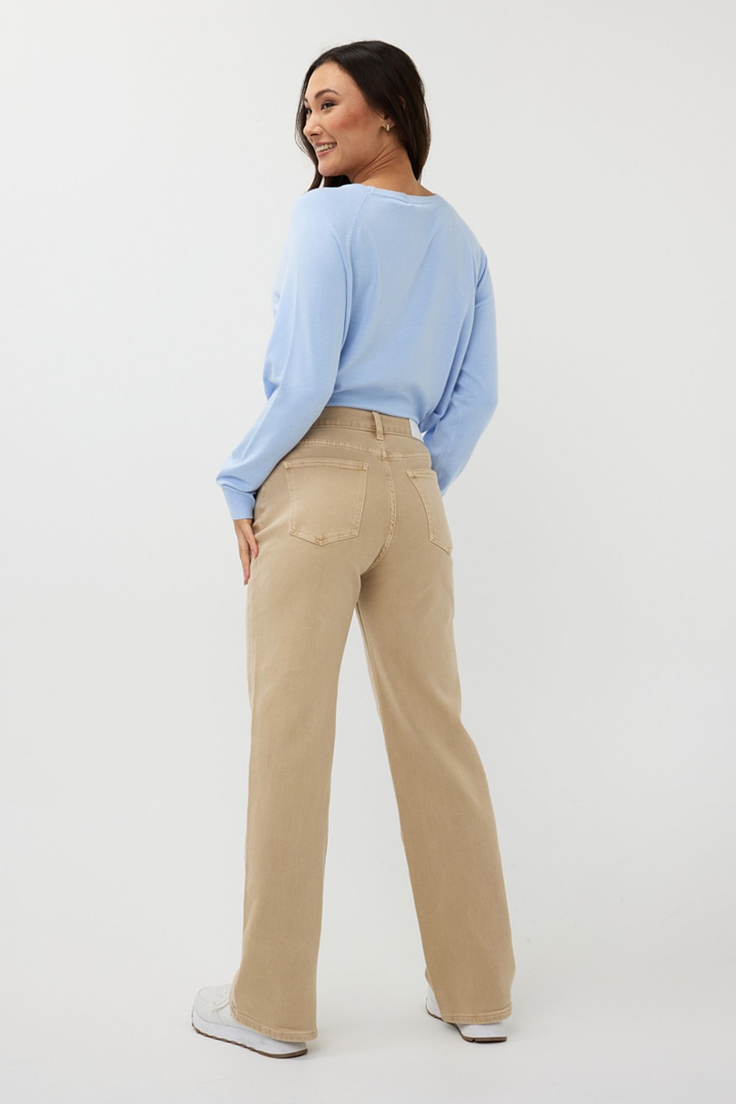 SWEATER RAGLAN BASIC KNIT SKY BLUE 3