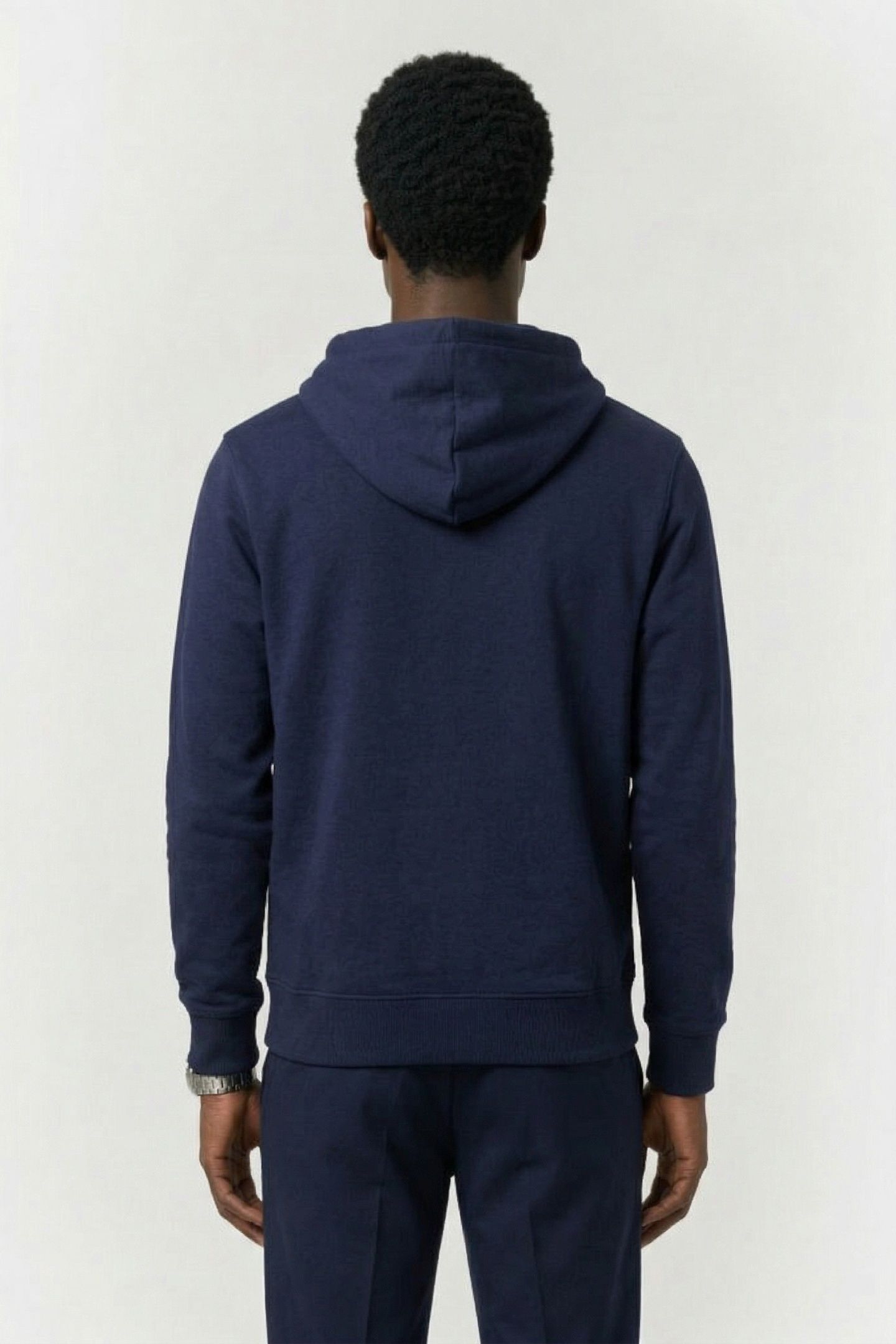 PRINT STACK LOGO (BB) HOODIE PEACOAT 2