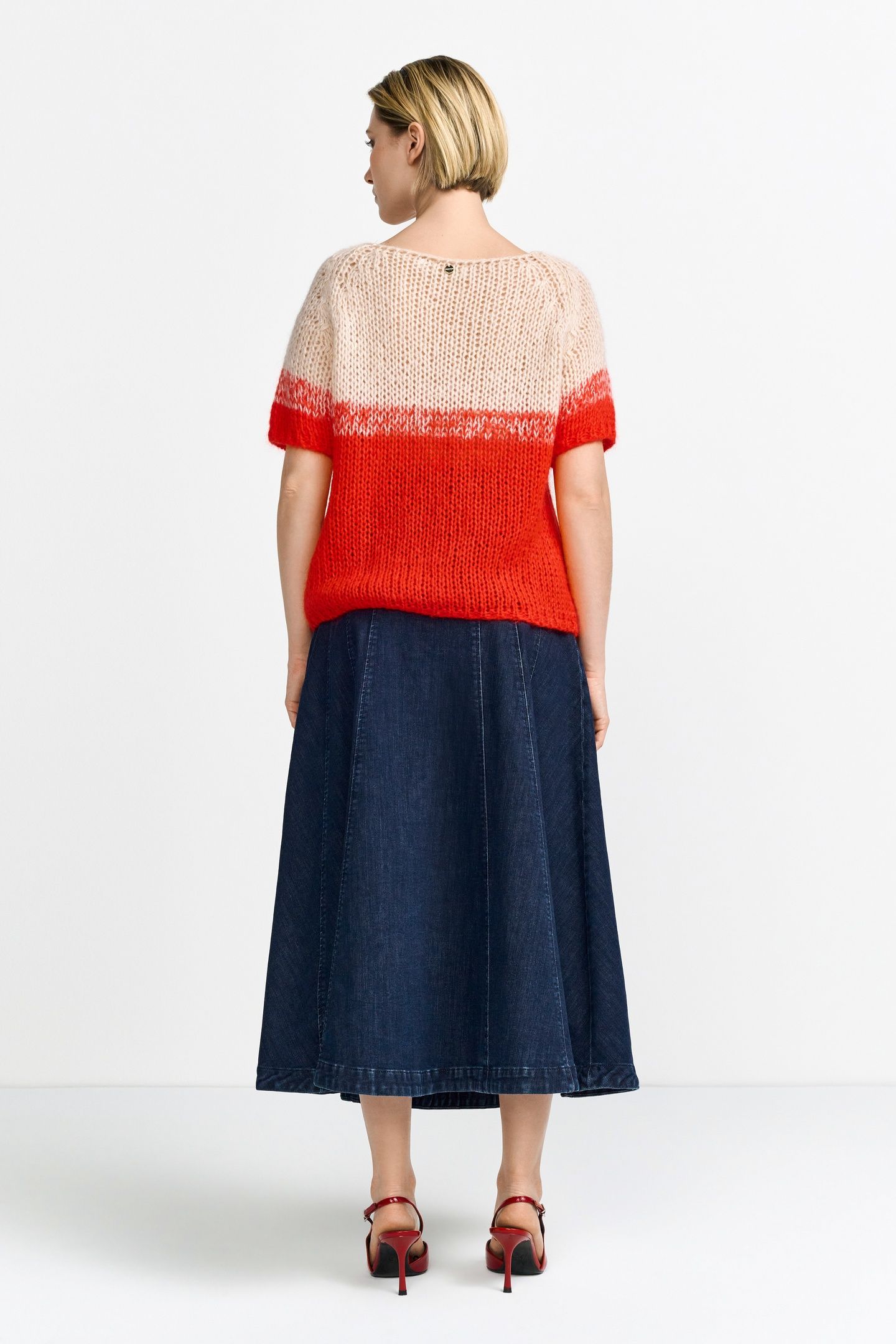 BICOLORED SHORT SLEEVE SUNSET RED 3