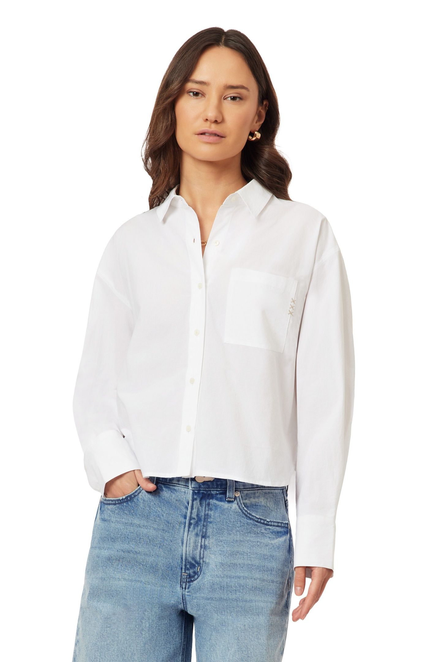 CROPPED SHIRT BRILLIANT WHITE 5