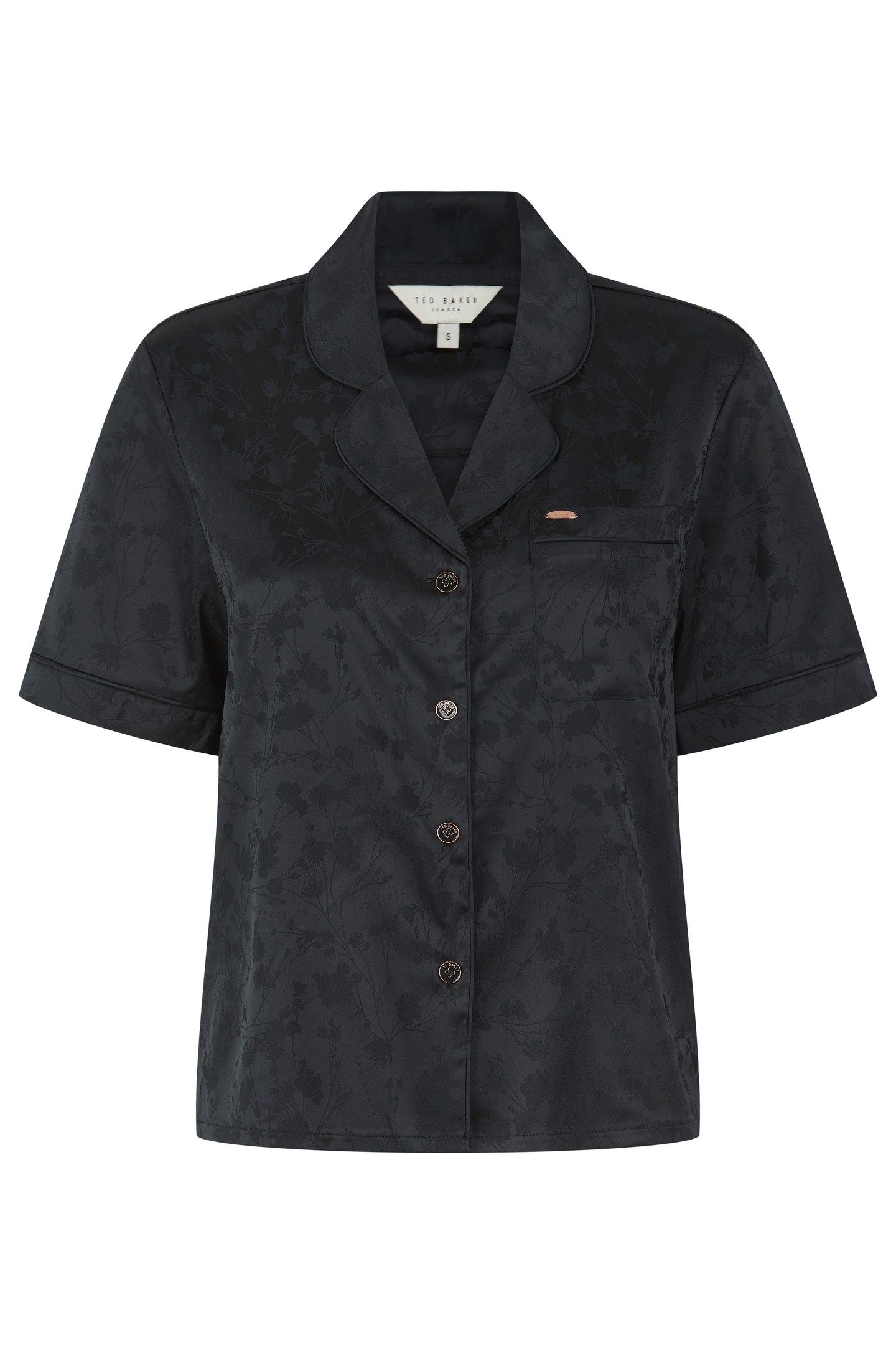 ZARA SHORT SATIN PJ JET BLACK 2