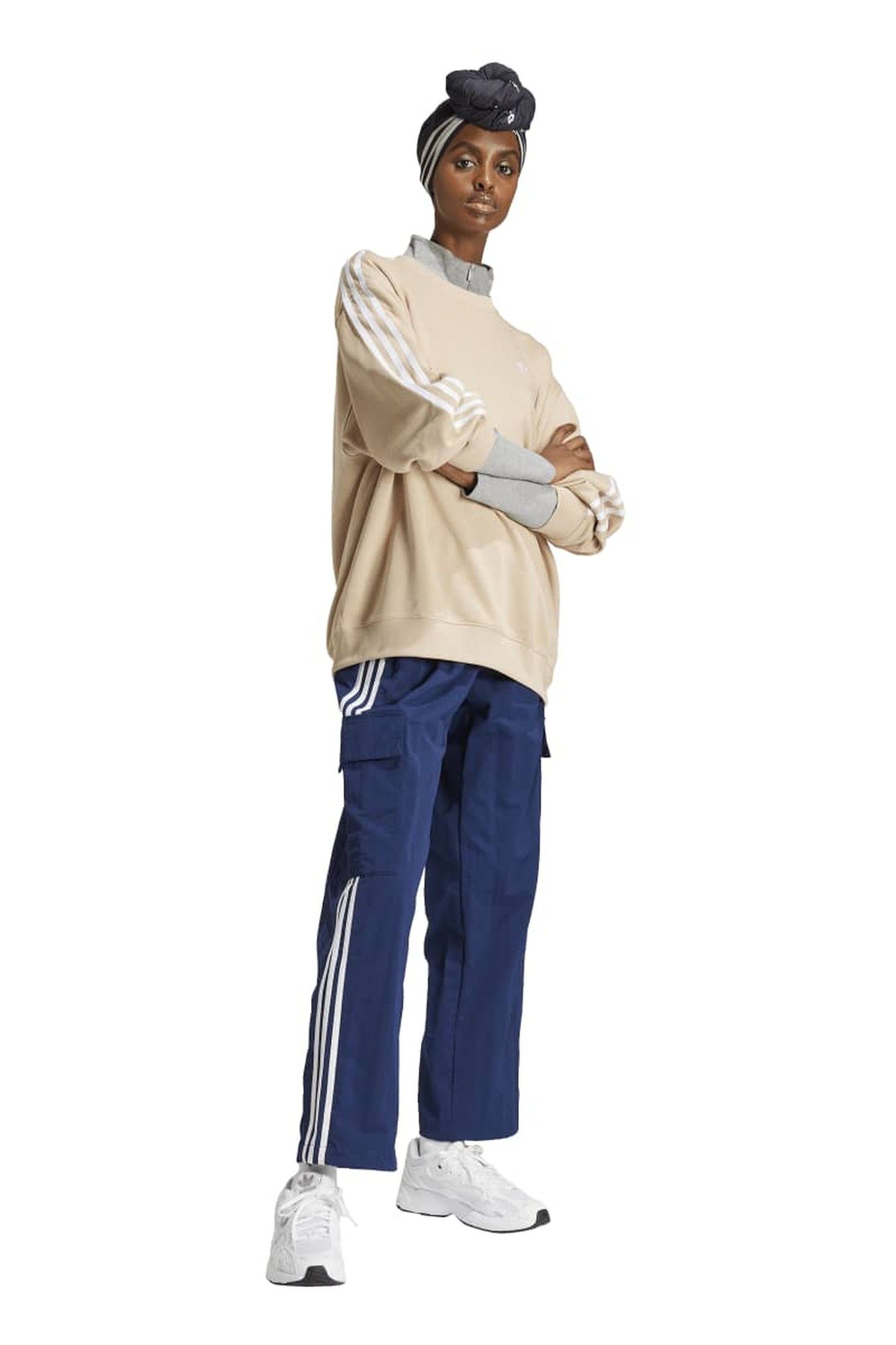 ORIGINALS 3-STRIPES OVERSIZED CREW SWEATSHIRT 3