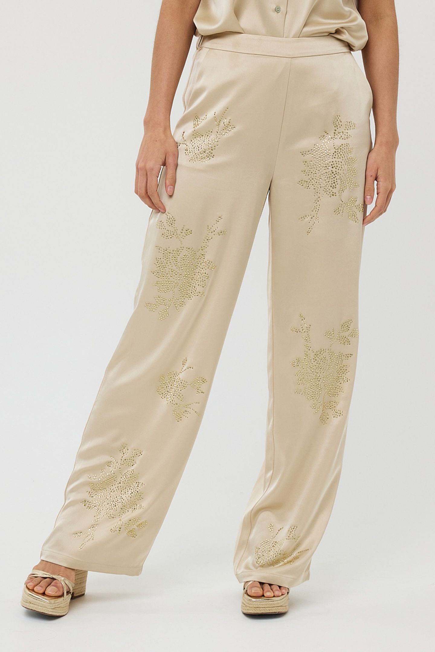 TROUSERS SEQUINS CHAMPAGNE 2