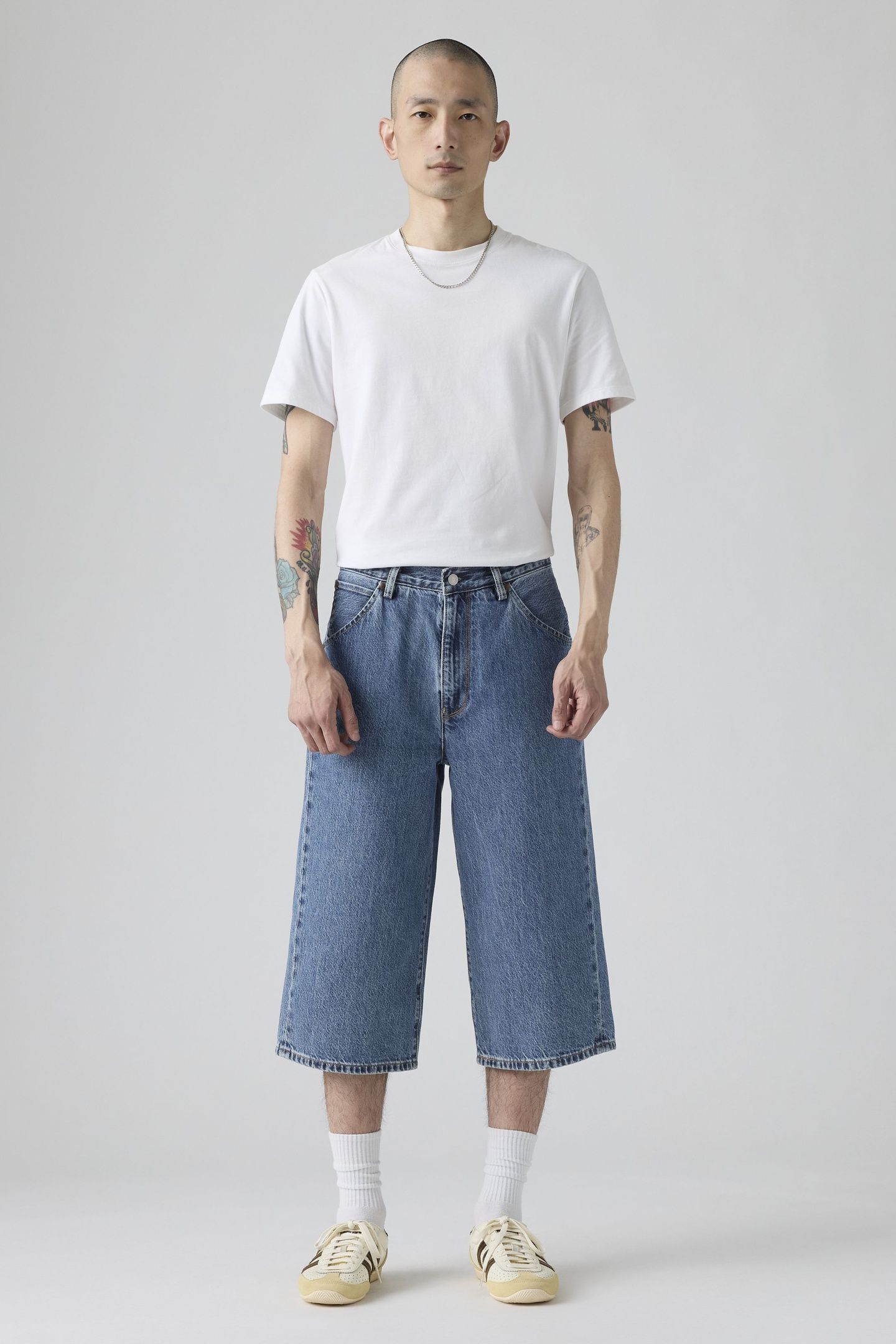 TWISTED BAGGY CAPRI JEANS 1