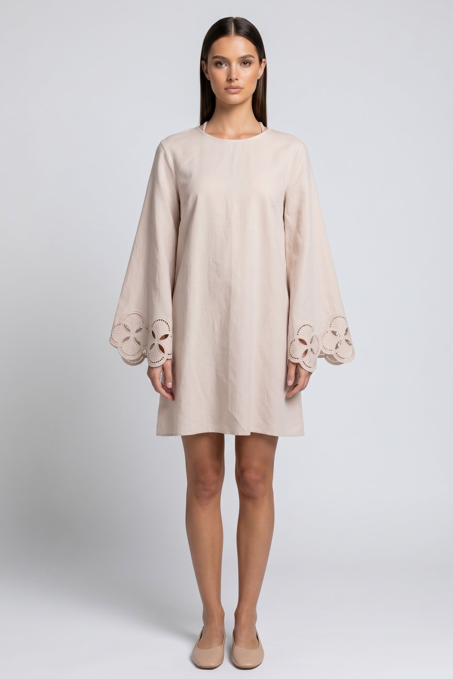 BERNIE DRESS BEIGE 1