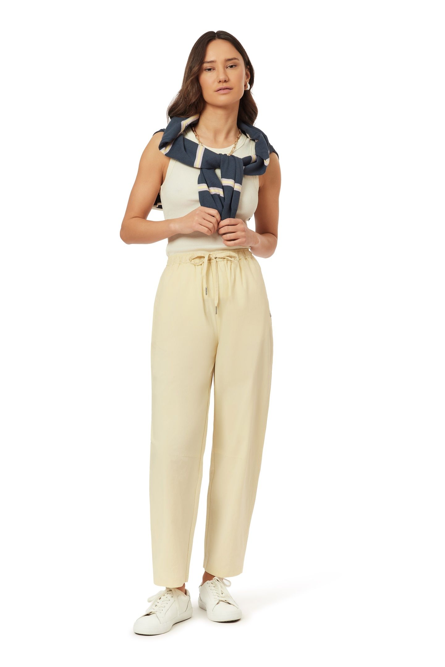 BARREL LEG PANTS CHINO GREEN 3