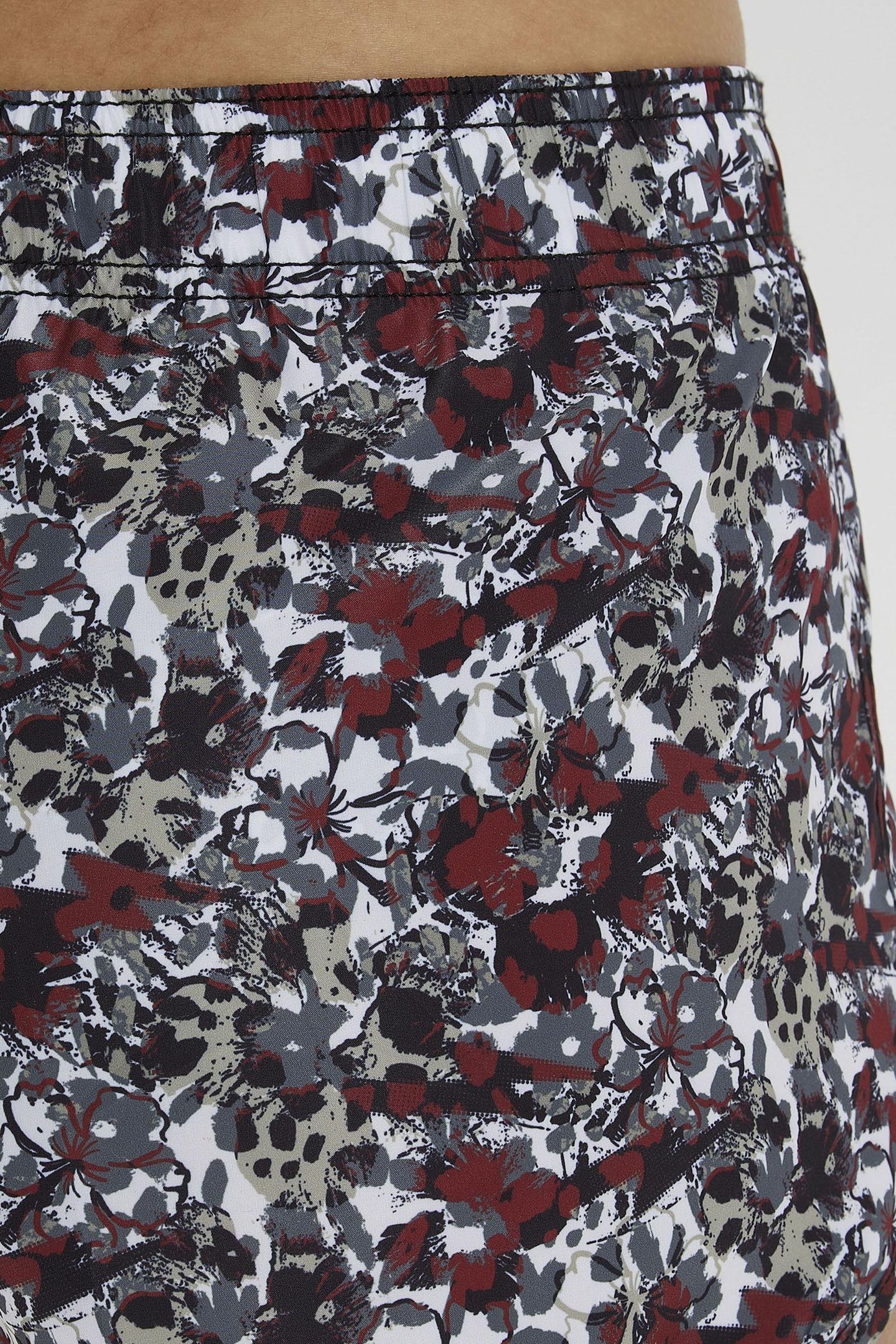 WOBEACH SHORT ALLOVER BURGUNDY MULTI 9