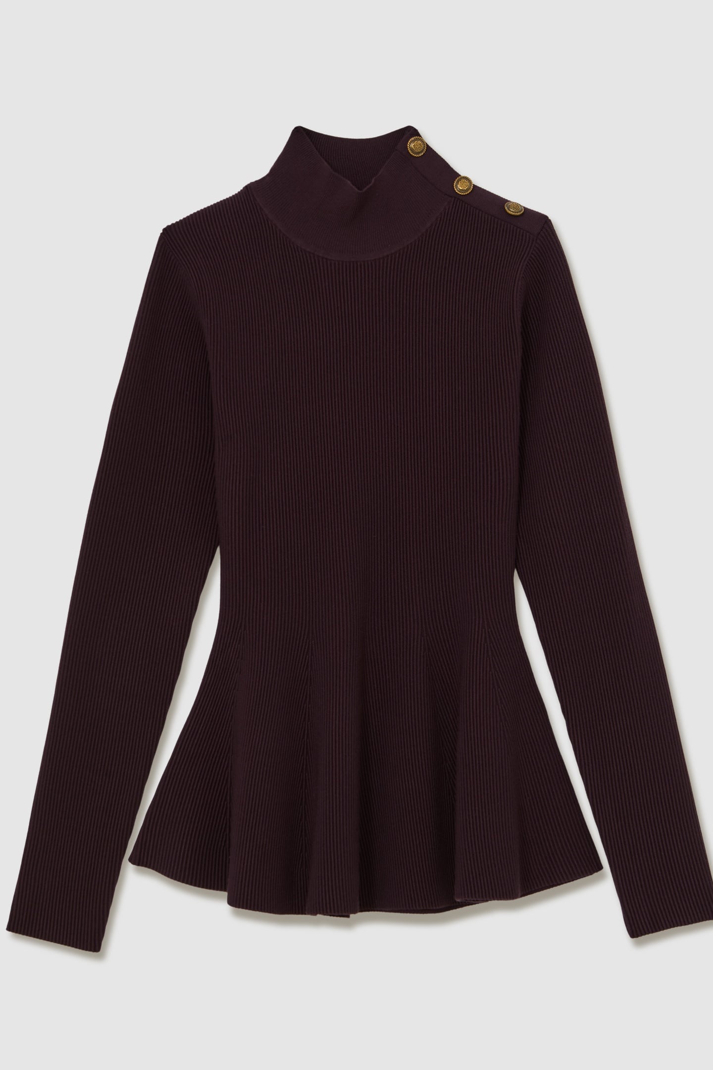 PEPLUM KNIT BURGUNDY 4
