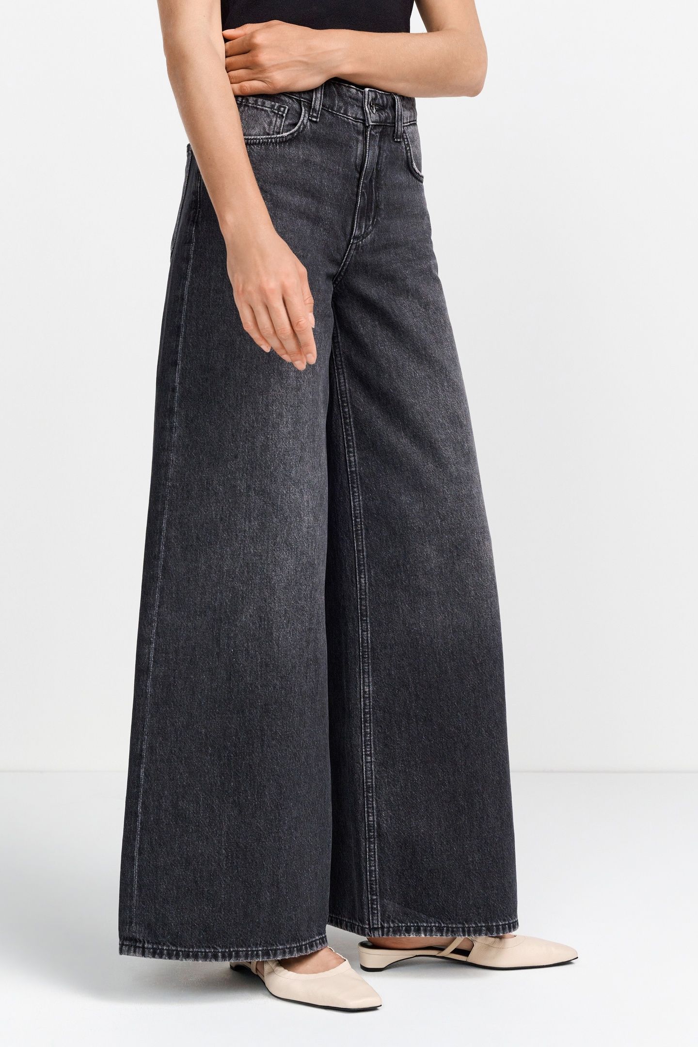 SUPER FLARE BLACK DENIM DENIM BLACK 2