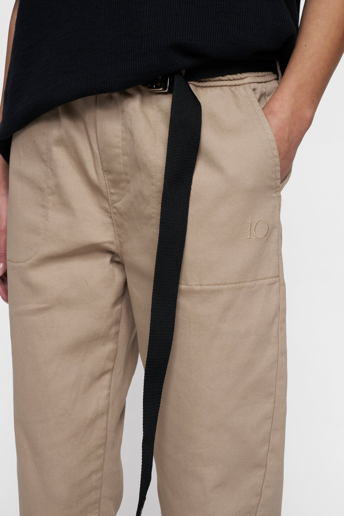 BELTED PANTS JOG DENIM ROPE 6