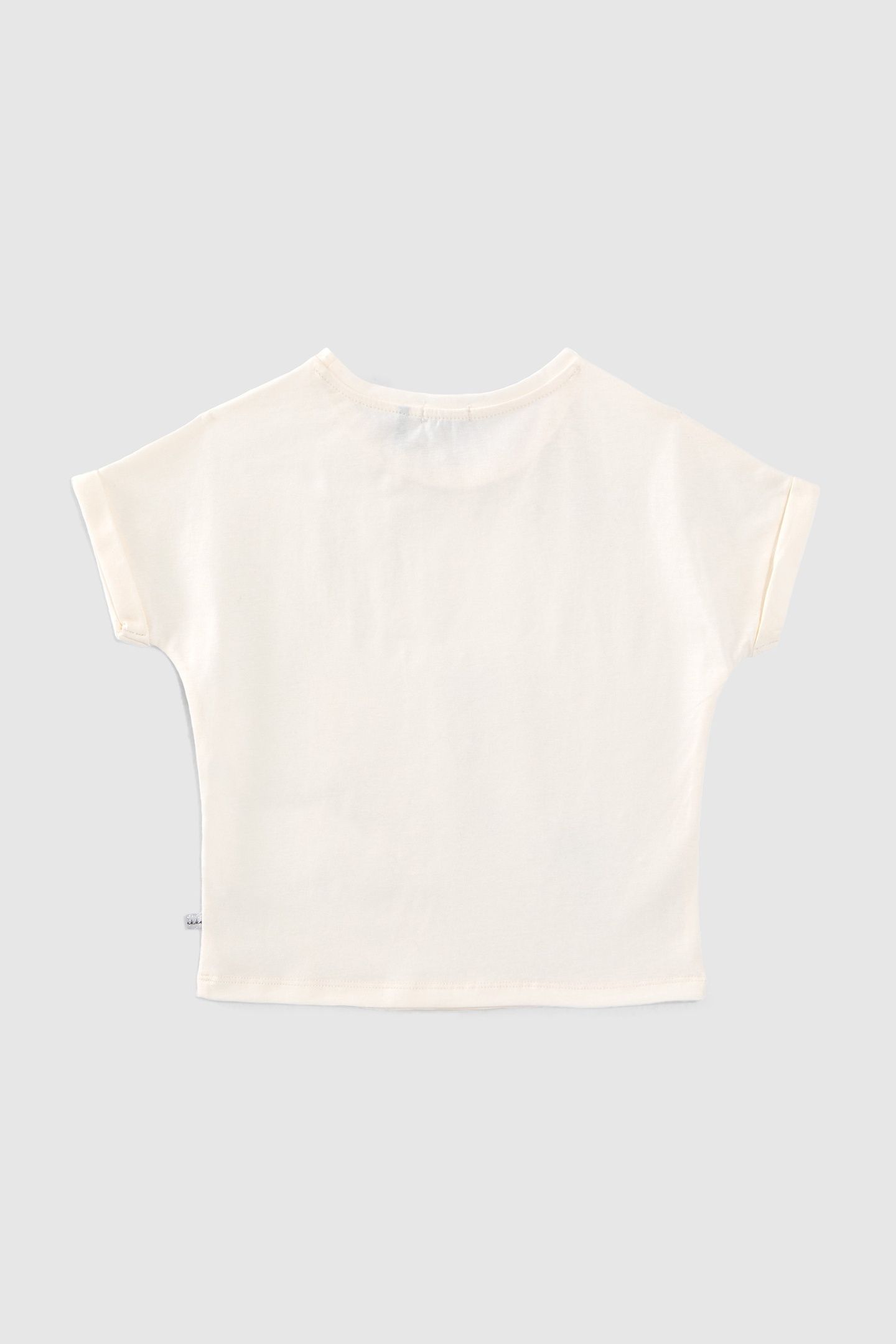GIRLS’ ECRU T-SHIRT WITH SEQUIN-EMBROIDERED PALM TREES 2