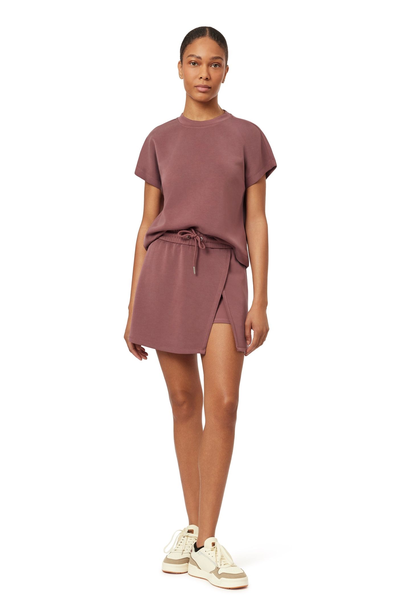 DOLMAN TEE ROSE BROWN 5