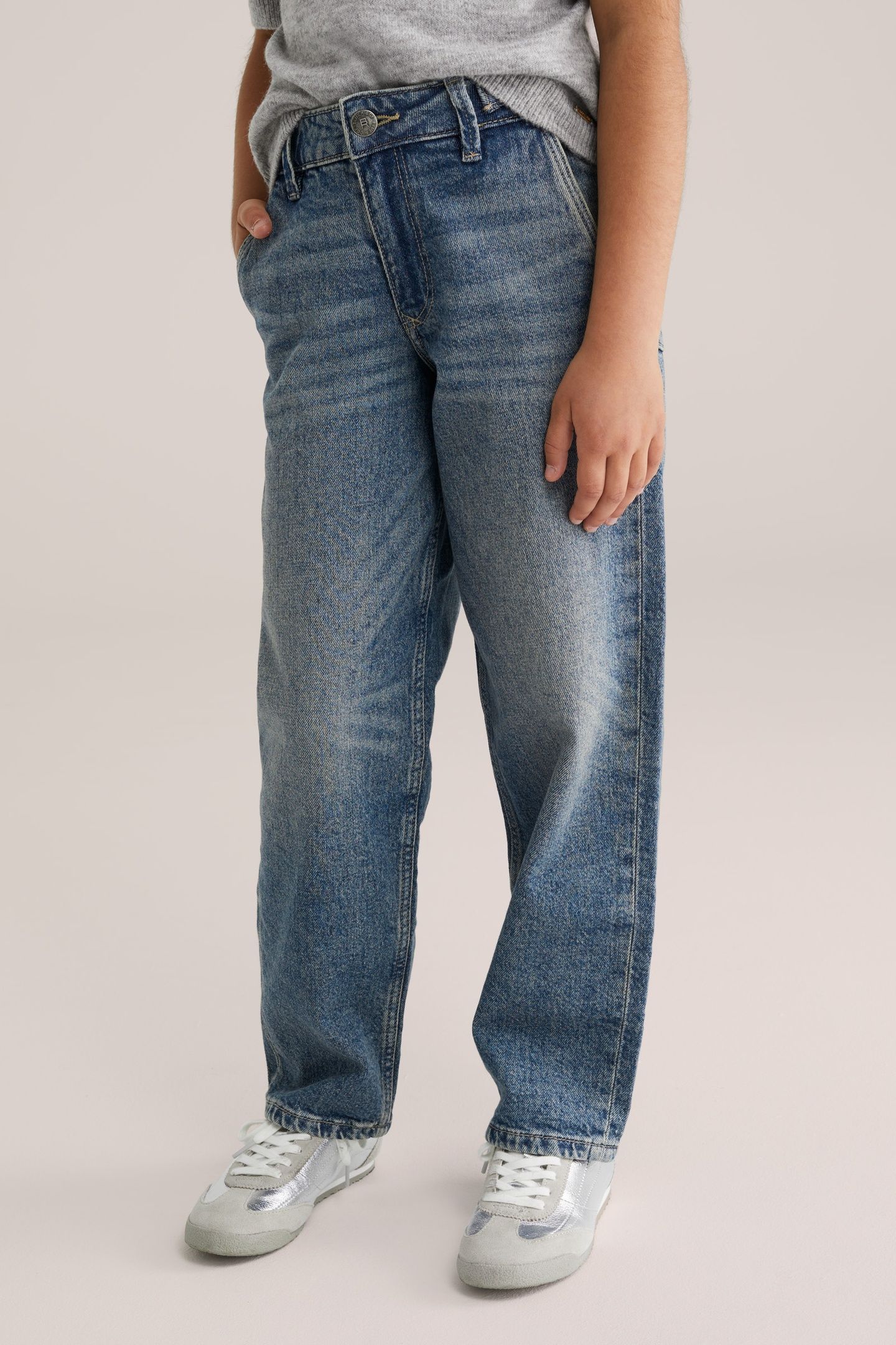 5-POCKET MID WAIST DARK BLUE 6