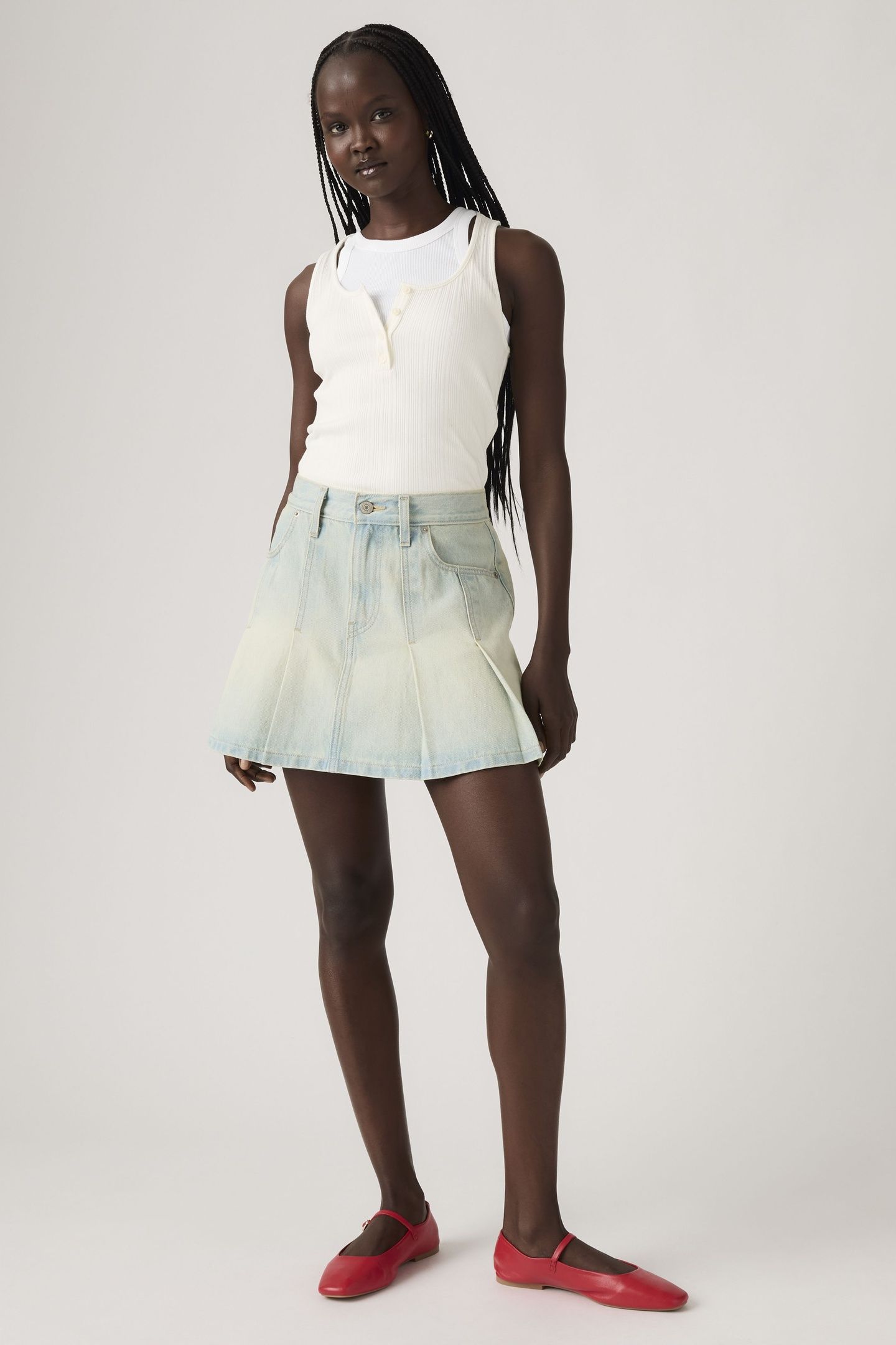 PLEATED MINI SKIRT 1