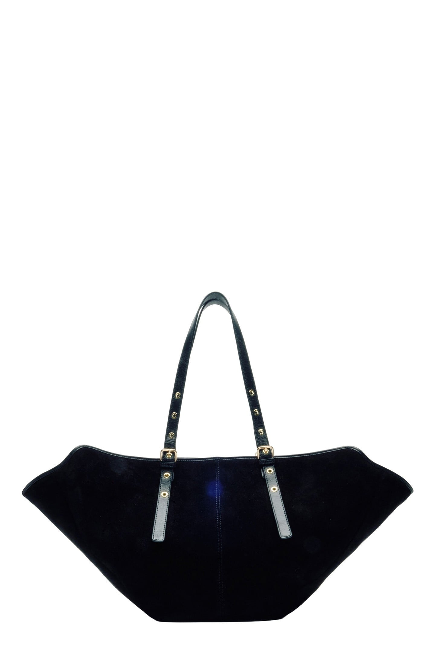 NORA SUEDE BLACK W. GOLD 1