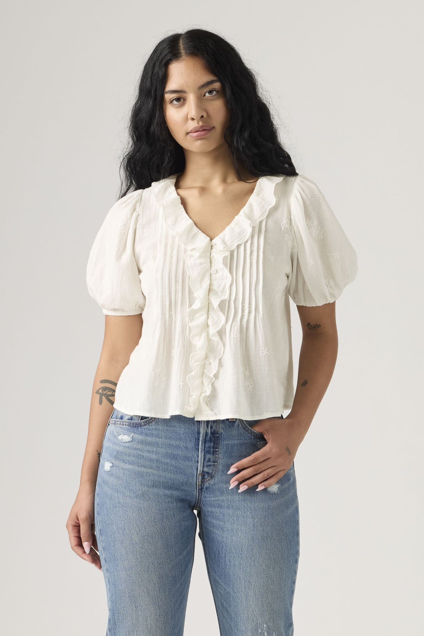 GISELLE RUFFLE BLOUSE 2