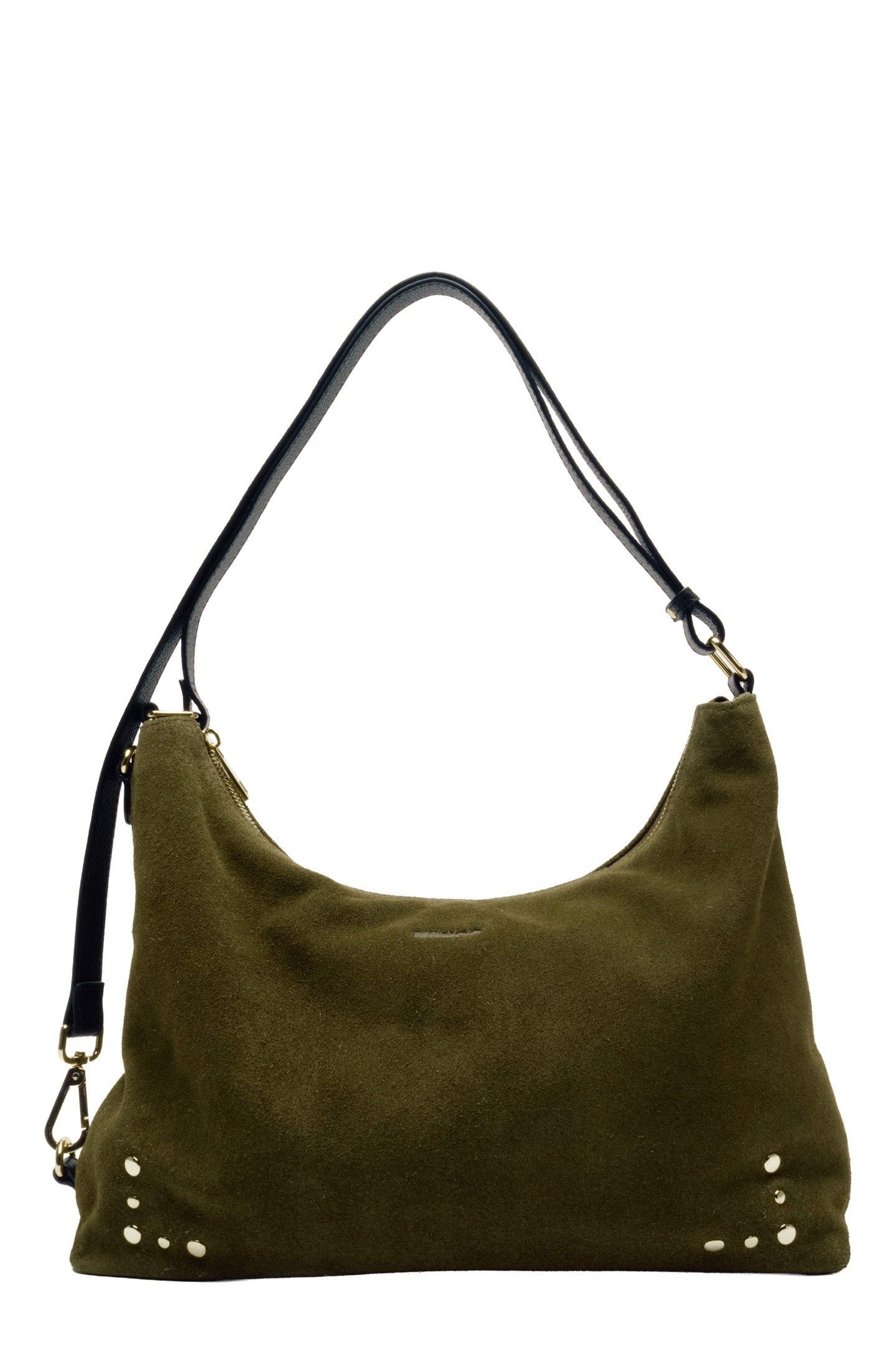 RIO SUEDE DARK OLIVE W. GOLD 1
