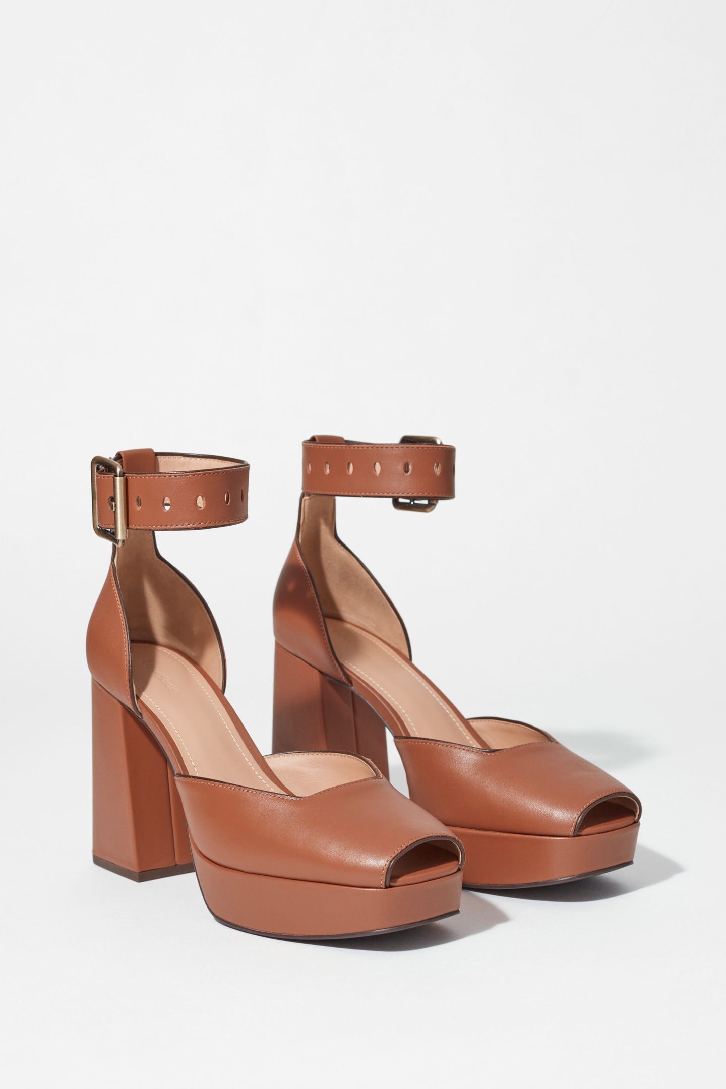 NEVE PLATFORM SANDALETTE BROWN 2