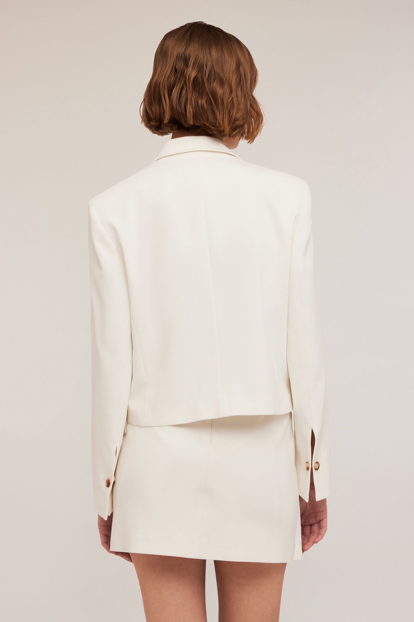 TAILORED SHORT BLAZER WHITE 2