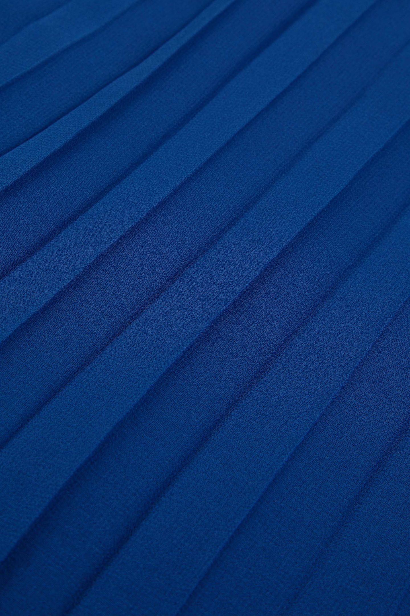 BLUE PLEATED FRONT VOILE DRESS 4