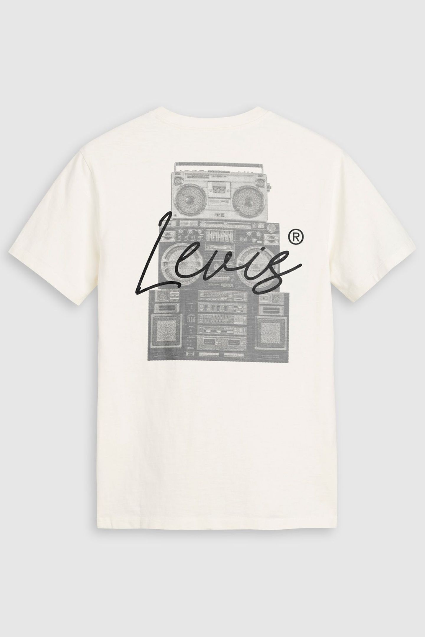 SS RELAXED FIT TEE BOOMBOX EGRET 6