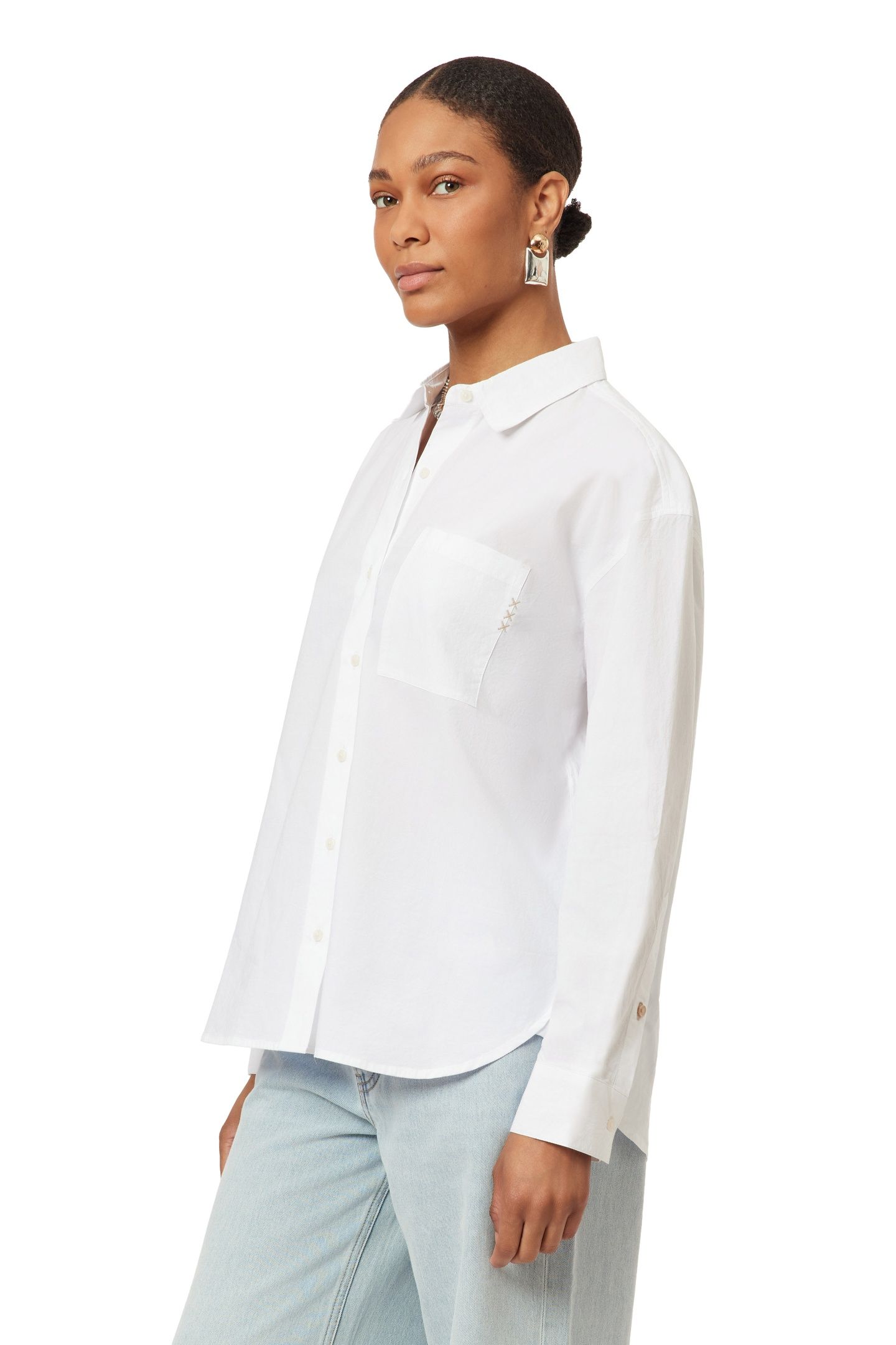 OVERSIZED SHIRT BRILLIANT WHITE 5