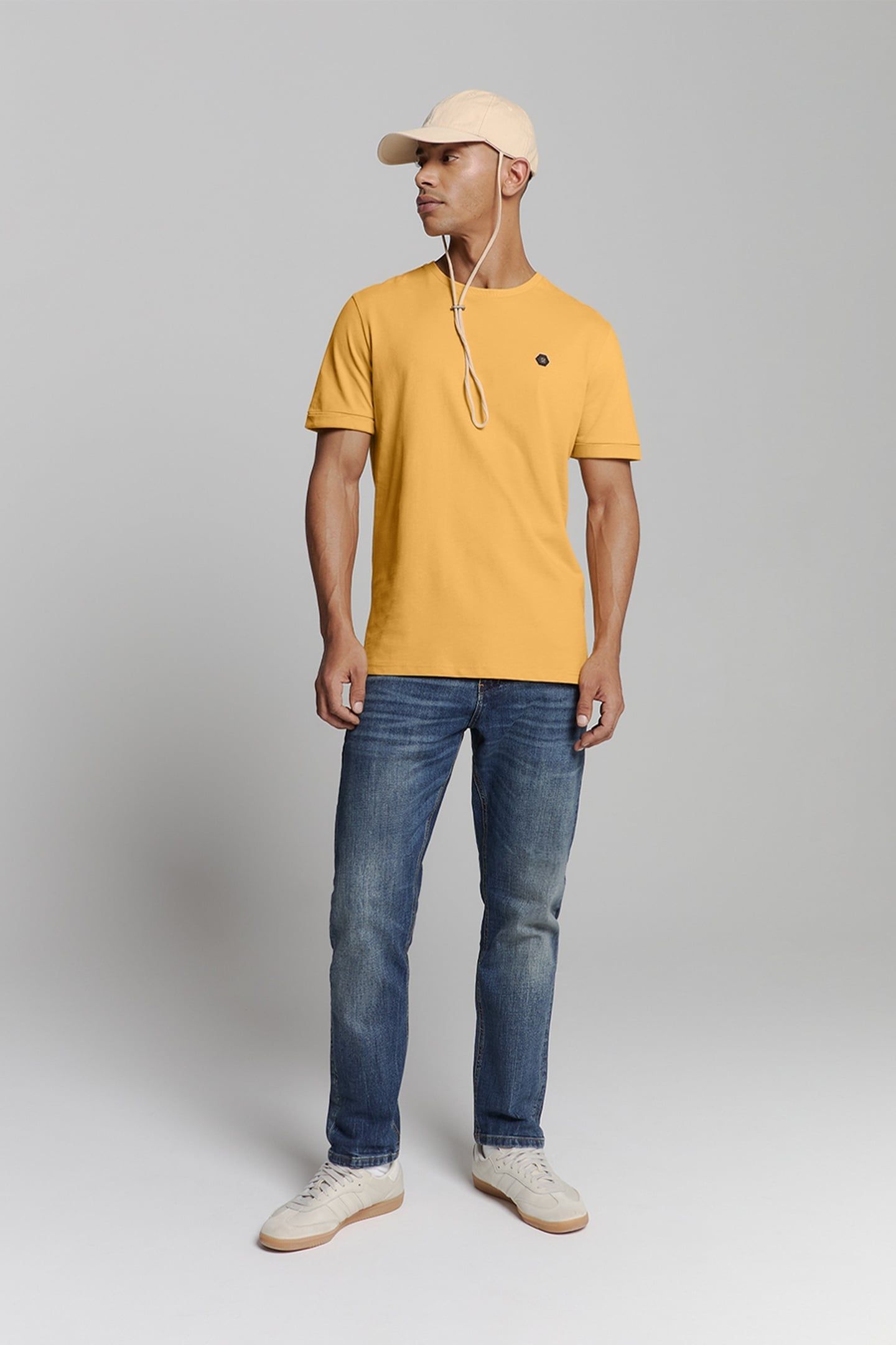 T-SHIRT CREWNECK PEACHED YELLOW 2