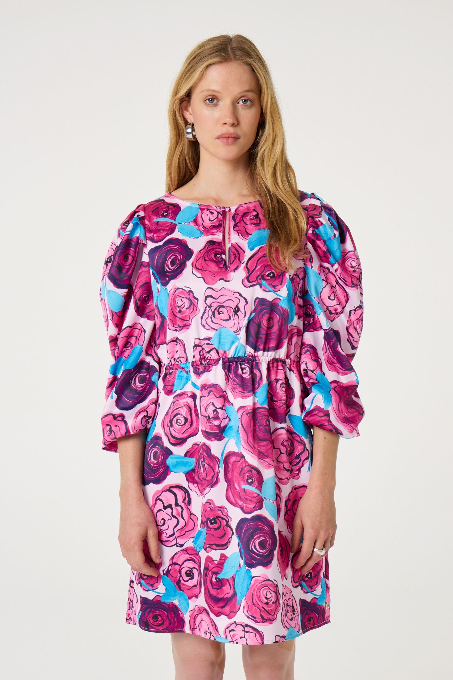 SARINA DRESS PINK DARLING/AZURE B 2