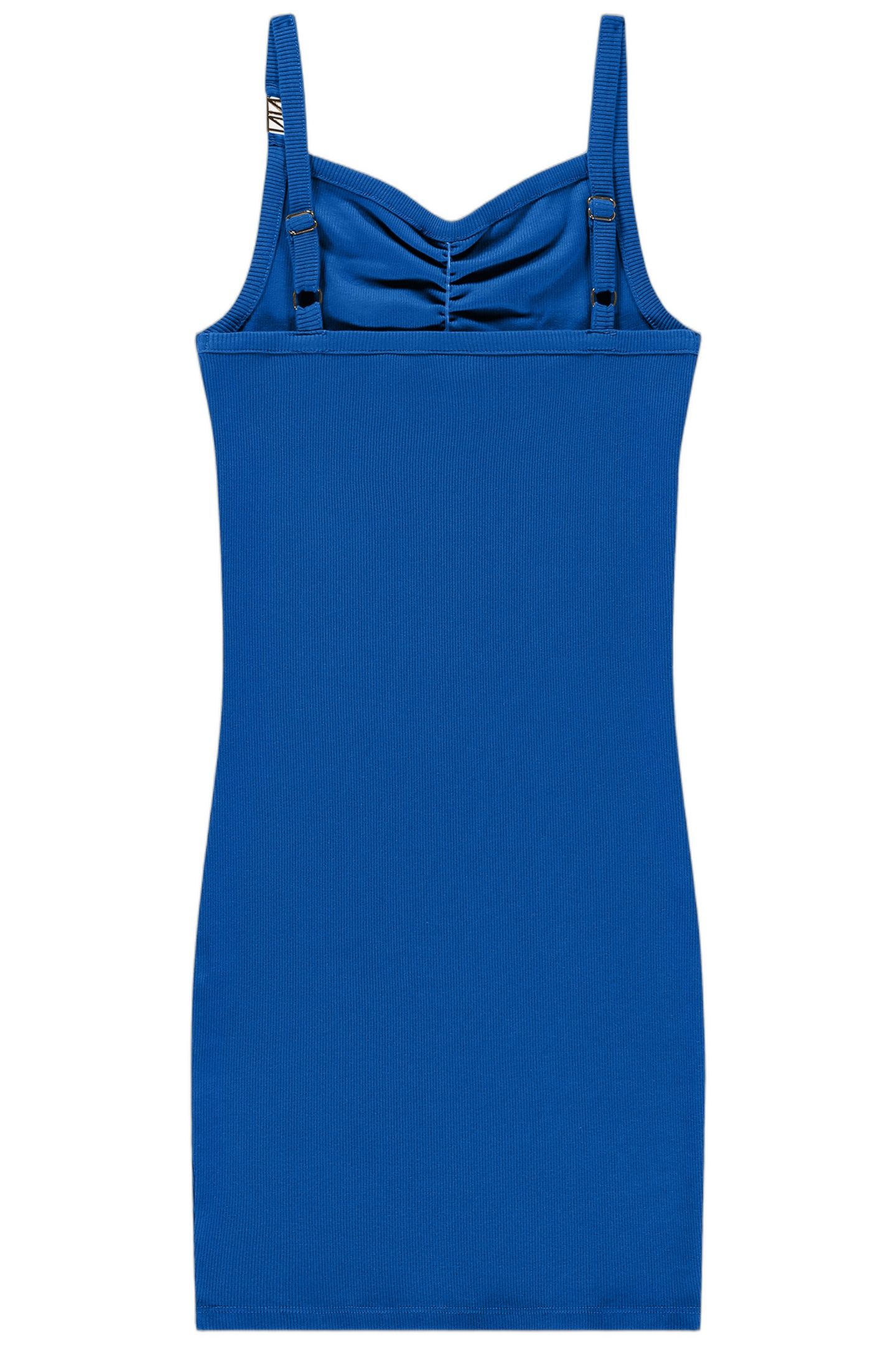 LUUNA RIB DRESS AZURE BLUE 2
