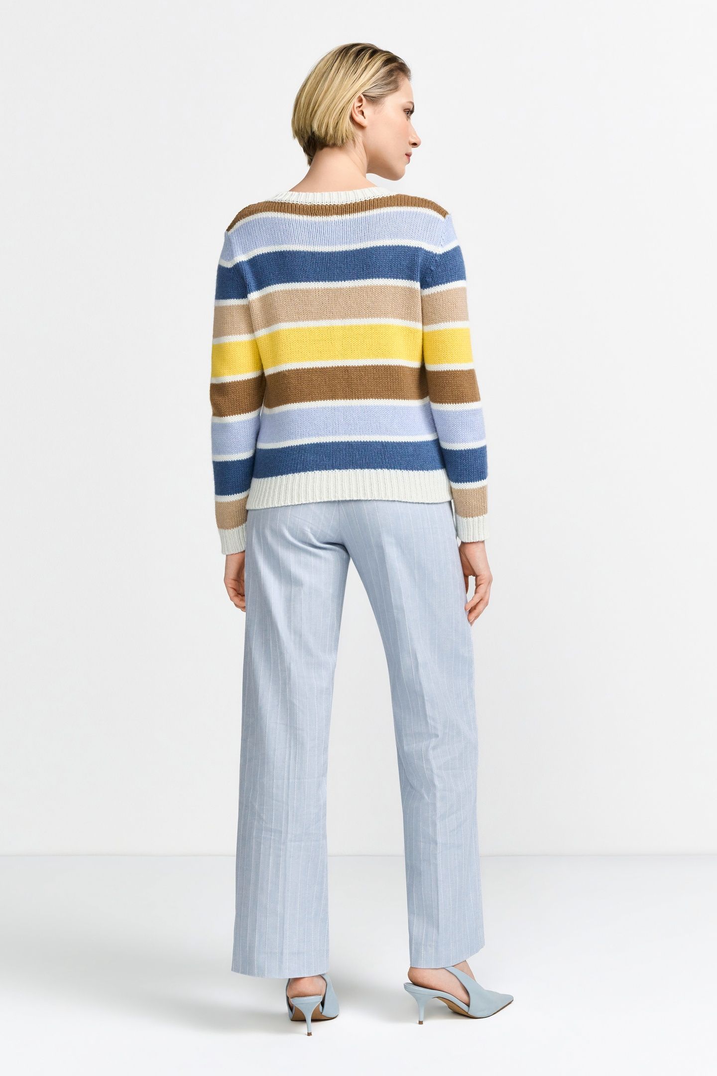 MULTICOLOURED STRIPE CREW RECYCLED ORIGINAL 2