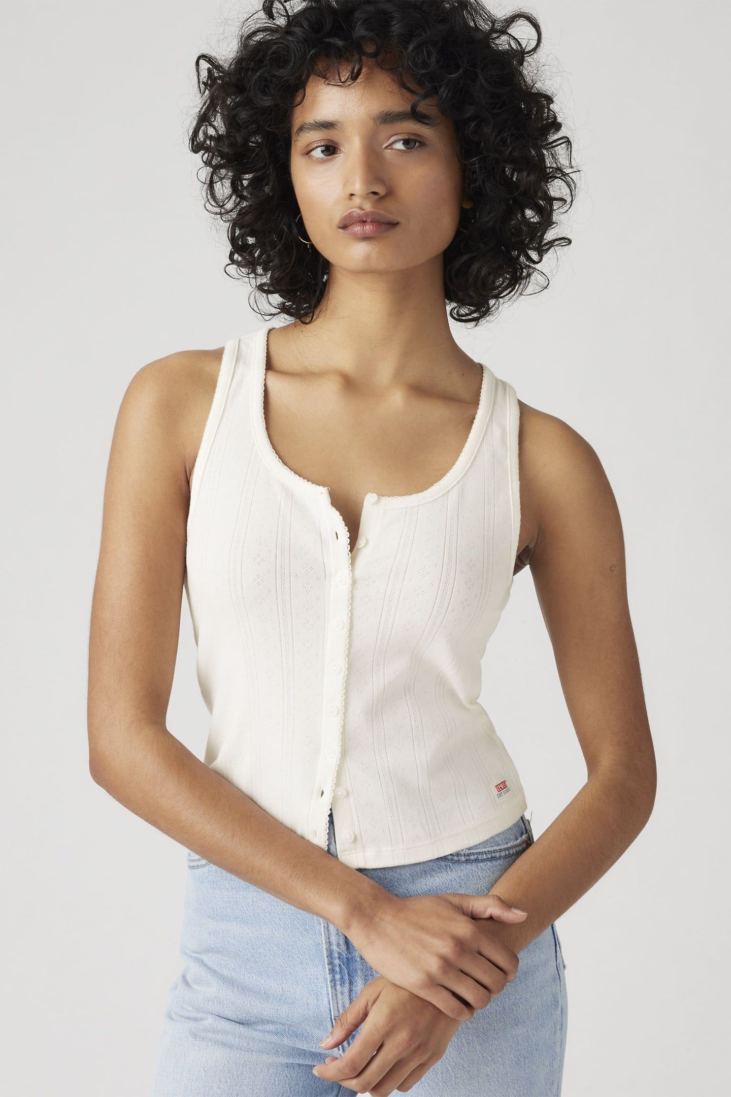 DRY GOODS POINTELLE TANK TOP 1