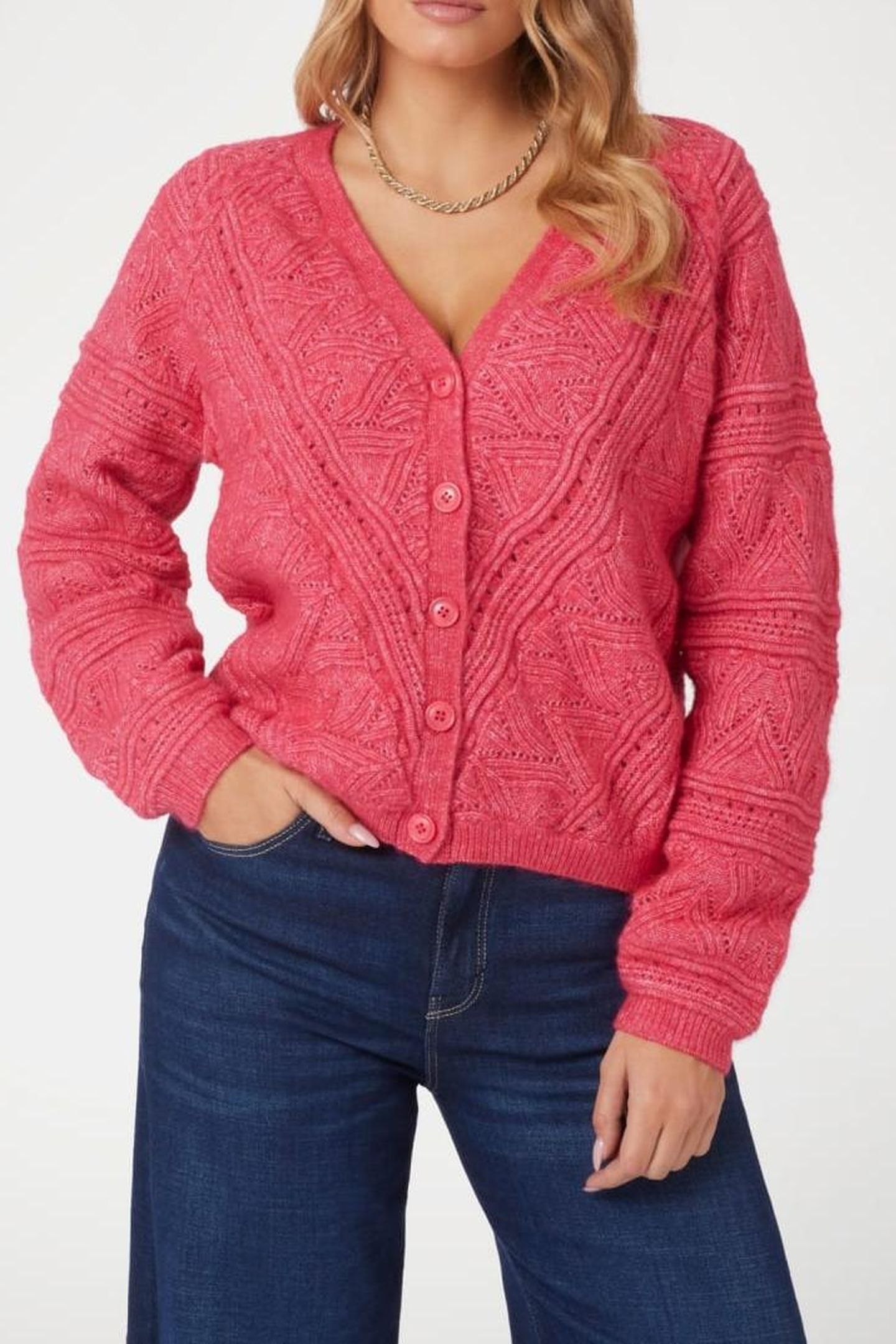 GUESS ECO LS VN POINTELLE AMEL SPRING CORAL 5