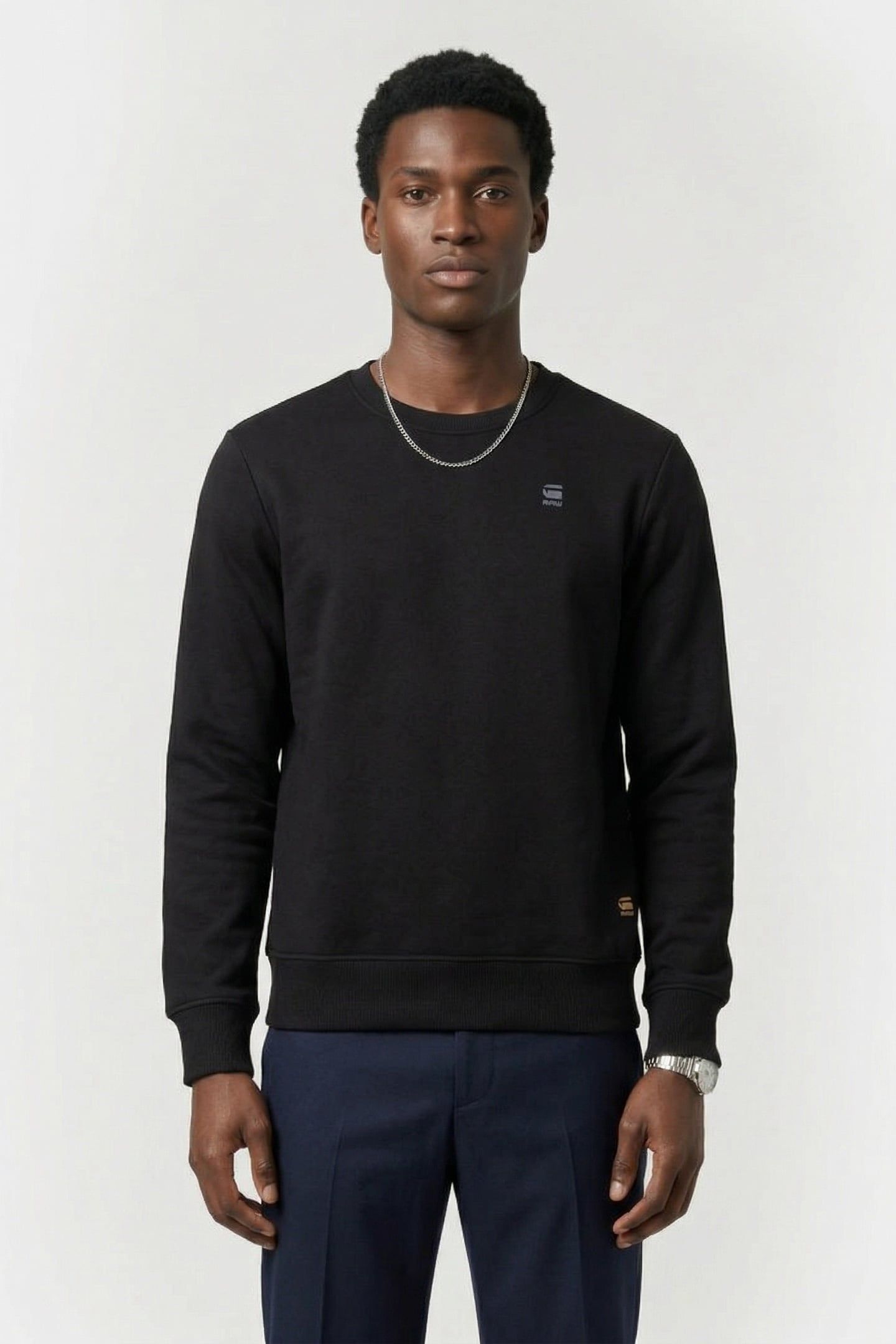 CORE CREW SWEAT L/S DK BLACK 1