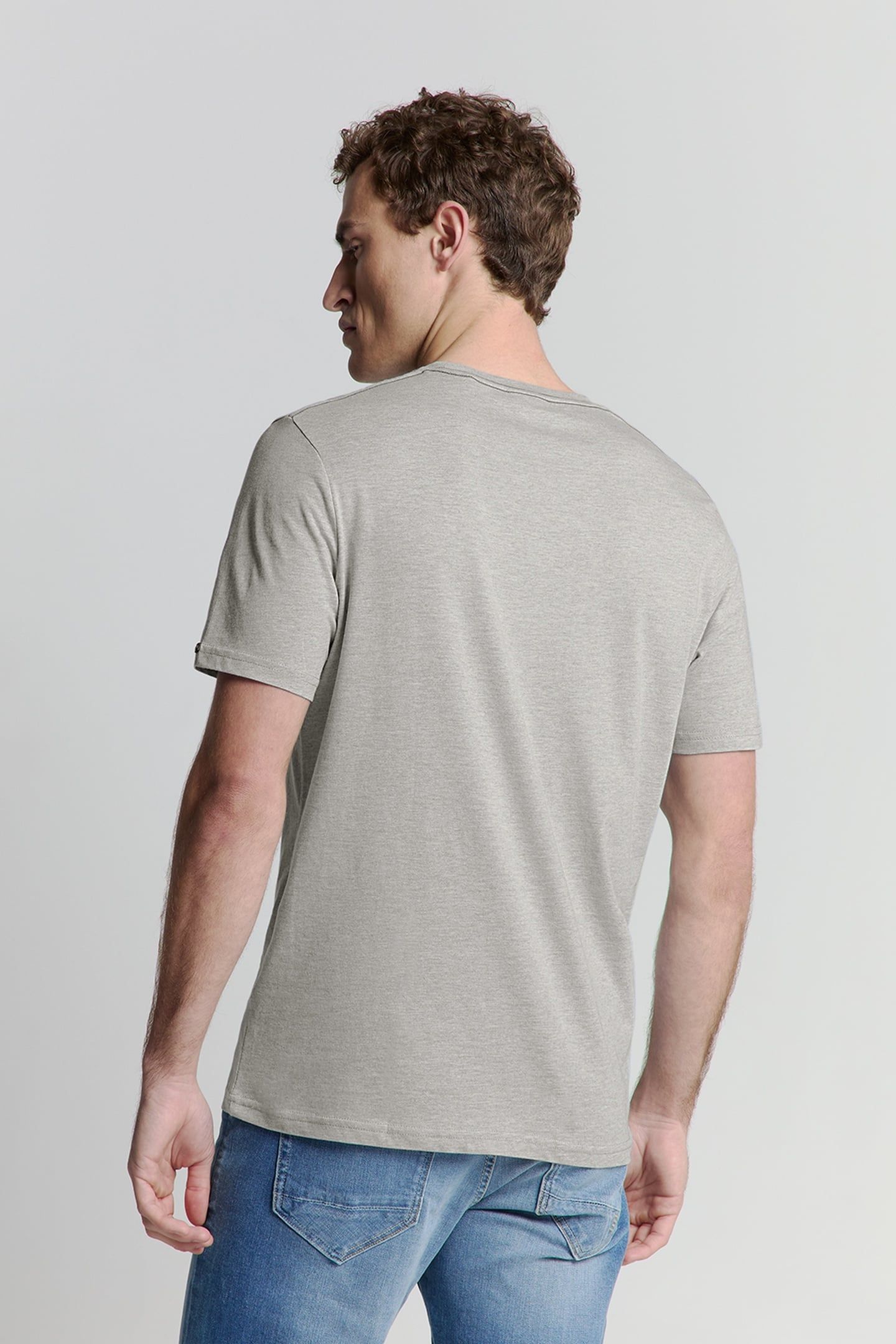 T-SHIRT CREWNECK MELANGE GREY MELANGE 3
