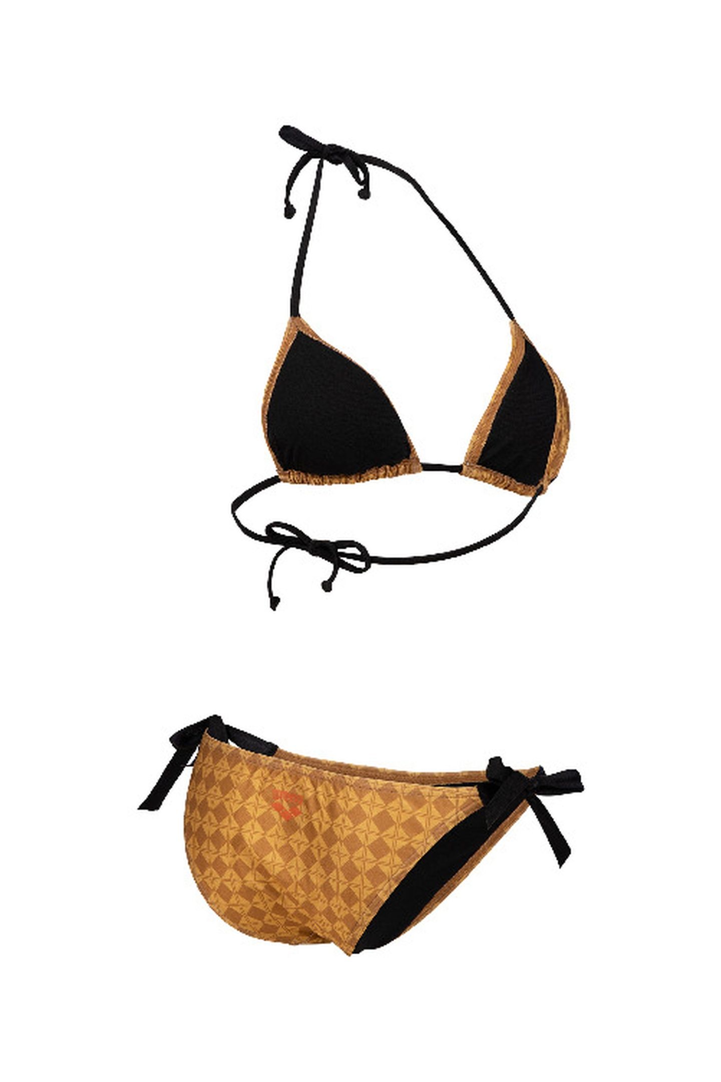 WO50TH GOLD BIKINI TRIANGLE GOLD MULTI-BLACK 8
