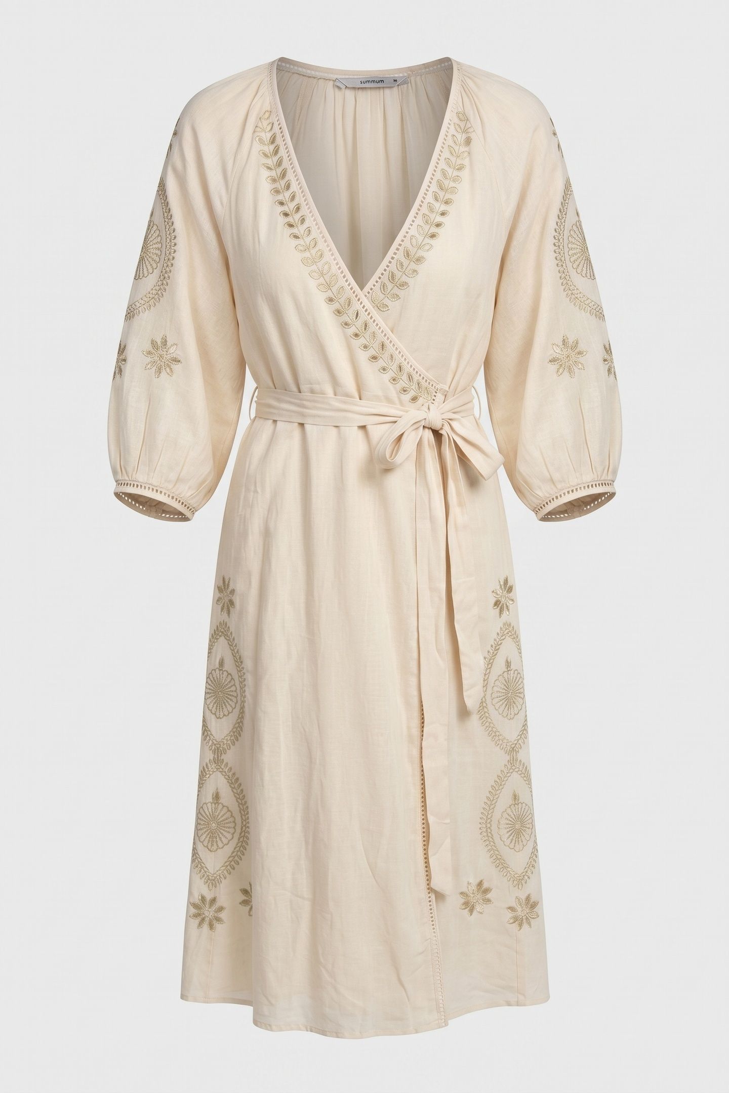 FLASH DRESS EMBROIDERED IVORY 3