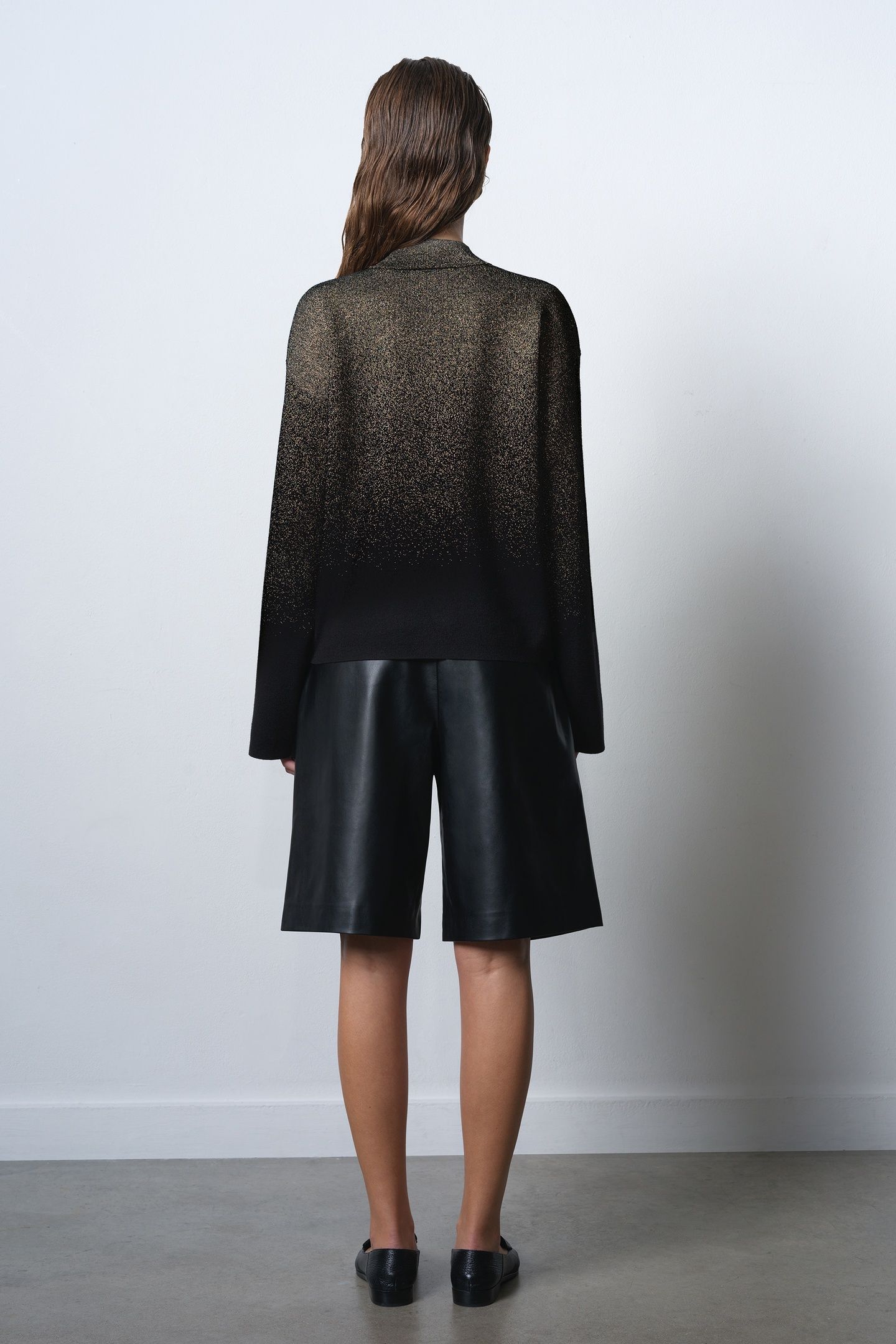 KADY GLITTER OMBRE JUMPER BLACK GOLD 3